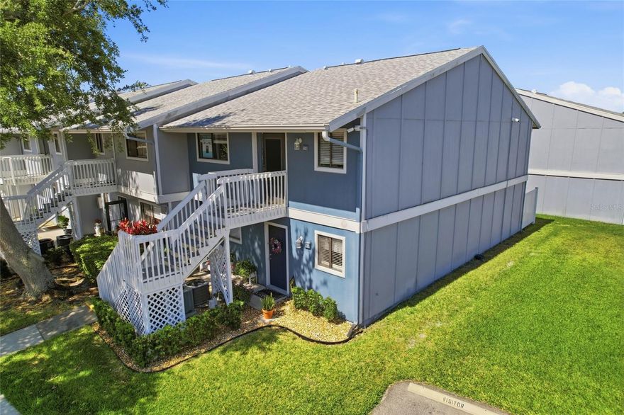 One or more photo(s) has been virtually staged. The ALL Included Florida condo you have been looking for is here! Welcome to one of the most secluded units in Harbor Pines! A Maintenance Free community where your HOA includes almost all of your Utilities and Insurance costs! WOW! Pet friendly and not to mention...Amazing location to IMG Academy, Gulf Beaches, Downtown Sarasota/Bradenton and SO much more! This second story unit has a private balcony view and located at the back of the community away from the hustle and bustle. Tons of Parking. HOA fees include Water, Sewer, Trash, Exterior Maintenance, Building Insurance and Pest Control. Community Amenities include a heated Swimming Pool, Tennis Court, Fitness Center and Clubhouse. The two bedroom split floorplan provides ample space and privacy. The Primary Suite has TWO Large closets and attached updated Full Bathroom. The Secondary Bedroom is located near the renovated hallway Full Bathroom. Washer/Dryer closet with cabinetry for extra storage. Speaking of storage, you have a balcony storage closet and coat closet included. The Kitchen has an abundance of cabinetry for the chef in the home and lots of counter space for entertaining and prep work. You will love the ambiance of this end unit on the serene end of the street. A short drive will take you to Detwilers Farmers Market, Shopping, Dining, Gulf Beaches, SRQ Airport, IMG Academy and SO MUCH MORE!