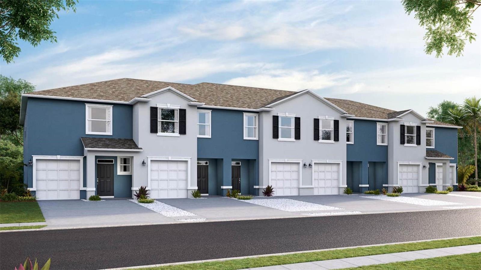 Under Construction. Receive up to $25,000 towards closing cost and special interest rates with our preferred lender NOW until August 31st. This two-story, all concrete block constructed end-unit townhome has an open concept downstairs that includes a large open kitchen, a powder room, and a large family room that overlooks a covered lanai. The second floor includes a spacious Bedroom 1 with ensuite bath, two additional bedrooms, a full bathroom, and a laundry area. This home comes with all appliances, including a stainless-steel refrigerator, built-in dishwasher, electric range, microwave, washer, and dryer. Pictures, photographs, colors, features, and sizes are for illustration purposes only and will vary from the homes as built. Home and community information including pricing, included features, terms, availability and amenities are subject to change and prior sale at any time without notice or obligation.