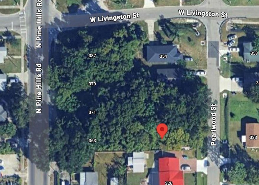 Vacant lot for sale! This .14 acre lot is available for your build, no HOA. Partial flood and wetlands. Just minutes away from 408 East/West Expressway and close to Downtown Orlando. Seller prefers to sell all 6 separate lots together- 363, 371, 379 & 387 N Pine Hills and 348 (Lot 3) Pearlwood.
