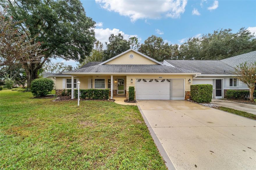 Move-In Ready Augusta Model with No Rear Neighbors – $254,900

Beautifully Renovated & Expanded Villa in On Top of the World

Welcome home to this spacious and tastefully updated Augusta model villa offering nearly 2,000 sq ft of comfortable living space—with no rear neighbors for added privacy. This move-in ready gem combines modern upgrades with a bright, open layout that’s perfect for relaxing or entertaining.

Step inside to discover a light-filled great room with cathedral ceilings, creating an inviting, airy feel throughout. The fully remodeled kitchen showcases granite countertops, stainless steel appliances, and abundant cabinetry, opening to a generous dining area and sunny Florida room where you can enjoy morning coffee or gather with friends.

A private covered patio (added in 2021) overlooks the peaceful backyard with mature landscaping—your own serene outdoor retreat. The spacious primary suite features a walk-in closet and updated en-suite bath with walk-in shower, while the split-bedroom layout ensures comfort and privacy for guests. A versatile flex room makes the ideal office, hobby space, or den.

Notable upgrades include:

Roof (2018)

HVAC (2012)

Whole-house water filtration system

Updated Florida room windows (2008)

Epoxy-coated garage floor

Mounted TVs included

Fresh interior updates throughout

Located in Ocala’s premier 55+ community, you’ll enjoy world-class amenities—indoor and outdoor pools, fitness centers, golf, pickleball, clubs, and social activities—all with golf cart access to nearby shopping, dining, and medical facilities.

This home offers the perfect blend of space, privacy, and modern comfort—a rare find in On Top of the World.
Schedule your private showing today!