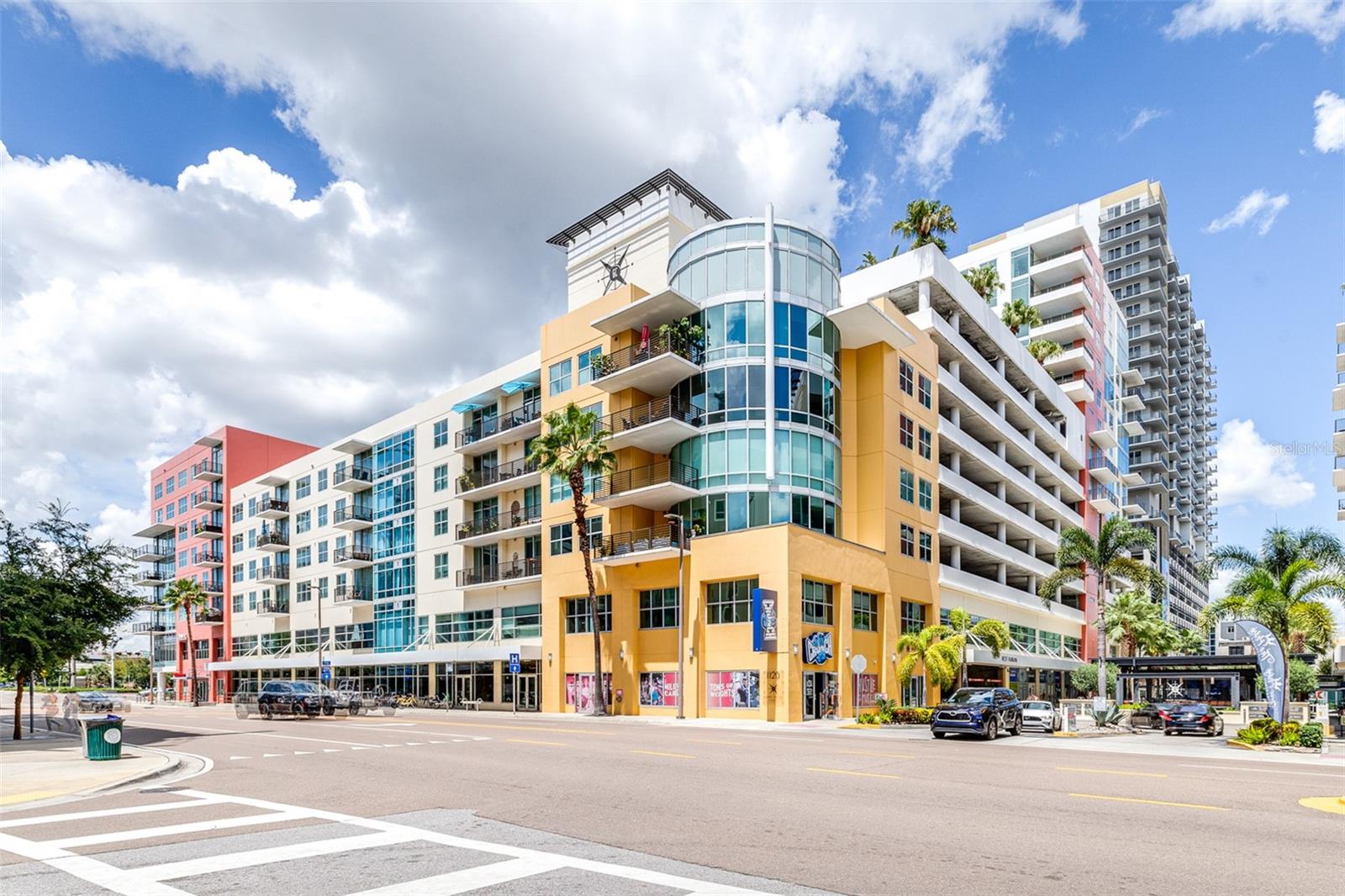 Live in the heart of Downtown Tampa in this stunning 1-bedroom, 1-bath condo located in the highly sought-after Grand Central at Kennedy. This modern top floor unit blends luxury and convenience, offering an unbeatable urban lifestyle just steps from top restaurants, shopping, and major highways. The chef-inspired kitchen features high-end Viking stainless steel appliances, granite countertops, and rich dark wood cabinetry, a perfect setup for cooking and entertaining. The open floorplan is accented by laminate wood flooring, plush carpet, and ceiling fans throughout, creating a stylish and comfortable space. The updated bathroom boasts a tiled walk-in shower for a sleek, spa-like feel. Enjoy access to resort-style amenities, including a community pool, fitness center, and clubhouse. For added value and convenience, water, sewer, trash, and gas utilities are included in the rent. Don't miss your chance to enjoy upscale living in one of Tampa's most vibrant communities! In addition to the advertised base rent, all residents are enrolled in the Resident Benefits Package (RBP) for $50.00/month which includes HVAC air filter delivery, credit building to help boost your credit score with timely rent payments, utility concierge service making utility connection a breeze during your move-in, and much more! More details upon application. This unit is located in the West building with guest parking available on the 3rd, 4th, and 5th floor parking garage free for up to 2 hours. One pet welcome, up to 30 lbs. Vacant/Available Now!