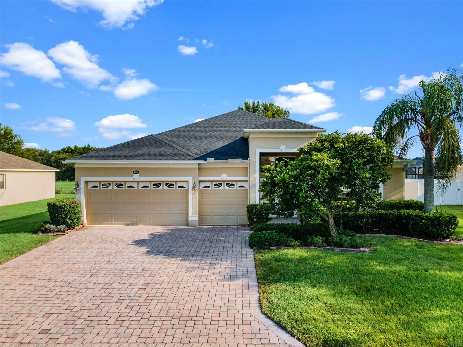 Immaculate 4-Bedroom, 3-Bathroom Plus Office Home in the Coveted Crossroads at Lake Region
Welcome to this beautifully maintained residence located in the highly desirable gated community of Crossroads at Lake Region. This spacious four-bedroom, three-bathroom home with a dedicated office offers the perfect blend of comfort and functionality.
As you arrive, you’re welcomed by a handsome paver driveway that adds both charm and curb appeal. Step inside to soaring vaulted ceilings and an open-concept floor plan, ideal for both everyday living and entertaining. Expansive living and dining areas flow effortlessly, creating a bright, airy feel throughout the home.
The oversized primary suite, located just off the main living area, is a true retreat. It features a luxurious en suite bathroom complete with a large soaking tub, separate walk-in shower, dual sinks, and a spacious walk-in closet.
Fresh interior paint gives the home a crisp, updated look, and a new roof provides added peace of mind. A private office offers the perfect space to work from home or can easily flex to fit your lifestyle.
This home is situated just a short distance away from the community pool and hot tub. This one checks all the boxes!