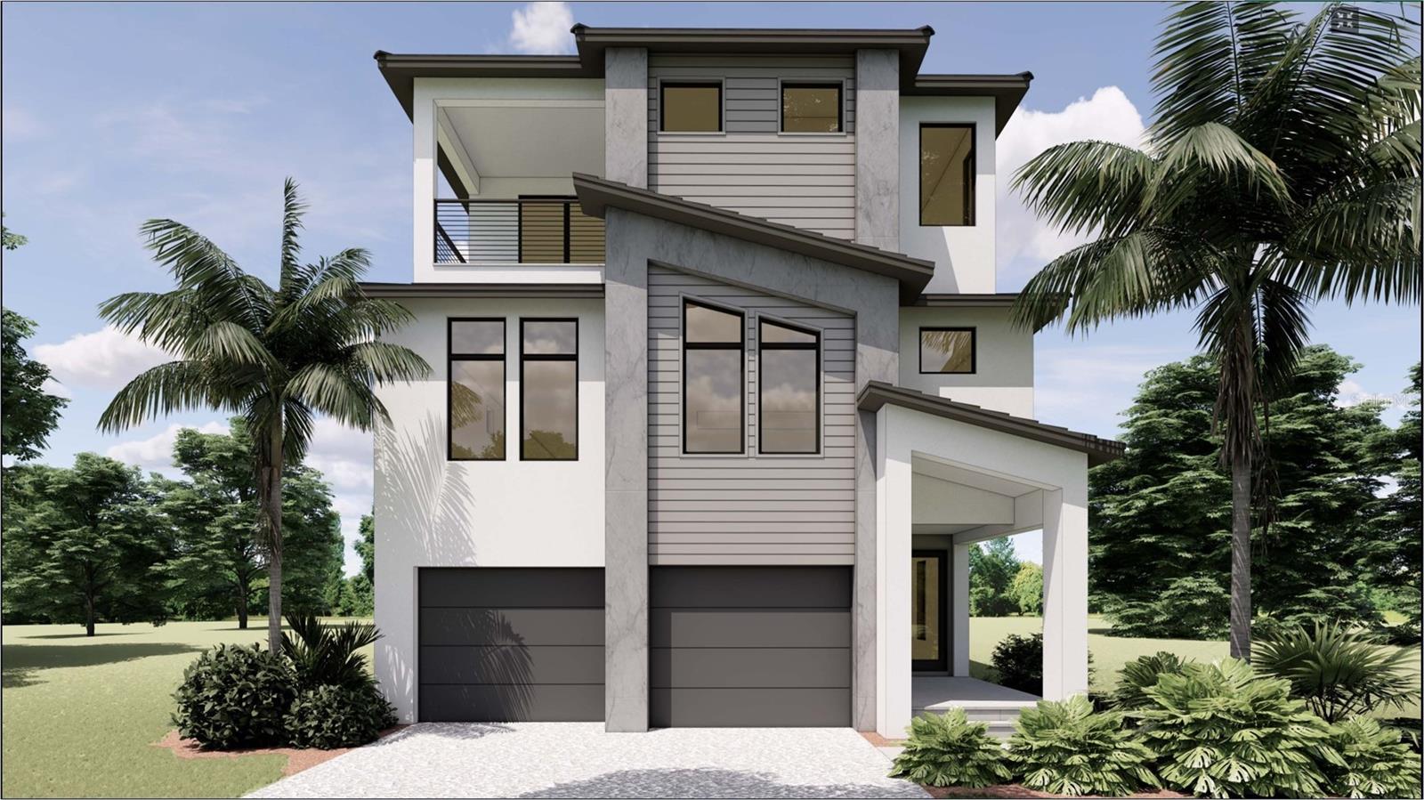 Pre-Construction. To be built. An opportunity to own a Custom Home on Siesta Key built by Nutter Custom Construction. Limited time during the pre-construction phase to influence selections. This beautifully designed Coastal Contemporary Home has 3200 sf of indoor living space and 5500 sf of total indoor/outdoor space with 3 balconies including outdoor kitchen and fantastic covered lanai. Inside you will find a spacious kitchen with luxury appliances, custom cabinetry and walk-in pantry. The open floor plan with kitchen, dining and great room allows for lots of natural light. With 4 bedrooms and 4 baths there is plenty of room for family and guests. The primary suite is spacious with duel walk-in closets and a private balcony. A loft on the third floor with balcony access would make a great office or second living space for owners and guests. The home also has Utility room, elevator access to all floors and 2 1/2 car oversized garage. Outdoor space offers privacy with large covered lanai's and a beautiful pool. Don't miss this unique opportunity to have a custom home minutes from Siesta Key's famous white sand beaches and local shopping & dining in The Village.