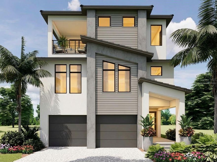 Under Construction. A rare opportunity to own a beautifully crafted custom home on Siesta Key by Nutter Custom Construction. This Coastal Contemporary residence offers 3,200 sq. ft. of interior living space and over 5,500 sq. ft. of total indoor/outdoor living, thoughtfully designed to maximize both luxury and comfort. Enjoy three spacious balconies, an outdoor kitchen, and a generous covered lanai that seamlessly blends indoor and outdoor living. Inside, the open floor plan is filled with natural light and features a stunning chef’s kitchen equipped with luxury appliances, custom cabinetry, and a walk-in pantry. The kitchen flows effortlessly into the dining area and great room, creating the perfect space for entertaining or relaxing with family. The home includes 4 bedrooms and 4 full bathrooms, providing ample space for family and guests. The expansive primary suite offers dual walk-in closets, a private balcony, and a serene retreat for homeowners. Upstairs, a versatile loft with access to a private balcony makes an ideal office or second living area. Additional highlights include an oversized 2.5-car garage, elevator access to all levels, and a full utility room for added convenience. The private backyard oasis features a beautiful pool and lush surroundings for year-round enjoyment. Located just minutes from Siesta Key’s world-famous beaches, as well as the vibrant shopping and dining options in The Village, this is a unique opportunity to personalize your dream home during this phase of construction. Don’t miss your chance to own a custom-built home in one of Sarasota’s most sought-after coastal communities. Please note: Some photos have been virtually staged for illustration purposes.