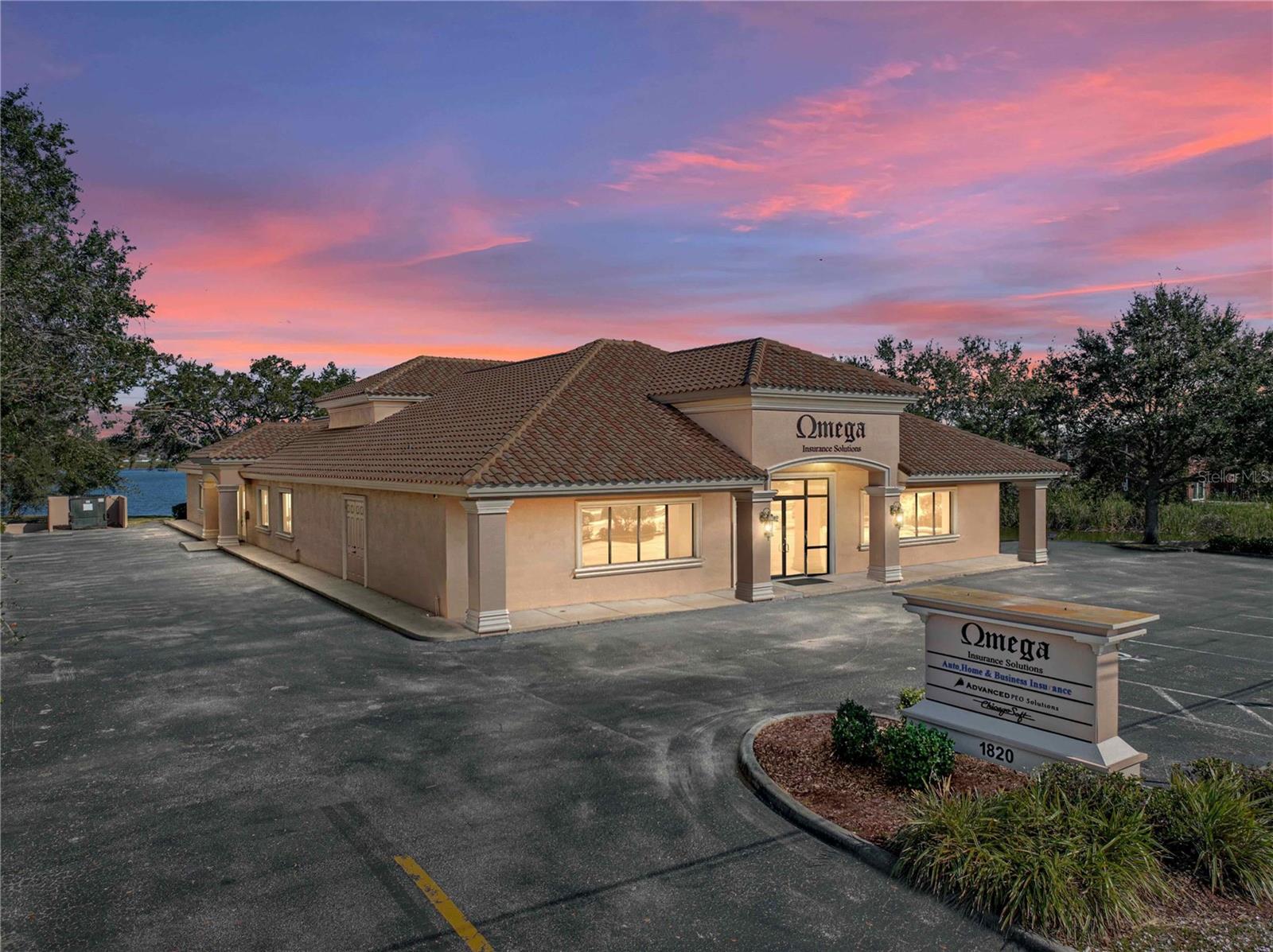PLEASE SEE ATTACHED PROPERTY BROCHURE FOR ALL DETAILS! We are delighted to present this stunning lakefront 6,832 SF building on busy E. Edgewood Drive in Lakeland. The property sits on 1.56 acres.
The building is ready for immediate occupancy. Perfect owner/user possibility, but also an investor dream with 3 possible spaces. Finishes are all high end, featuring wood floors, ceramic tile, high ceilings, and 8 foot solid doors. The office has incredible natural light and wonderful lake views.
Each space has a separate entrance with traditional reception area, staff kitchen areas and bathroom(s).
The property is very well located, close to US 98 South, and minutes from S Florida Ave and the Polk Parkway. Downtown Lakeland within 10 minutes, as well as Lakeside Village and Interstate 4.
Strong traffic count at almost 20,000 vehicles daily. Property is on city water and sewer.
Survey and floor plan available.
