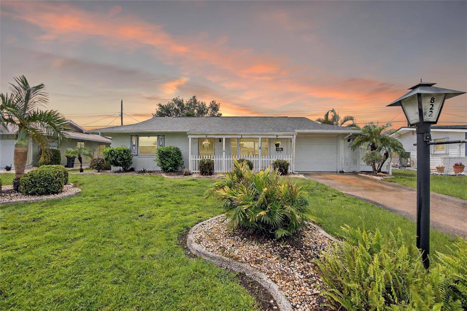 Welcome to retirement paradise! Discover the perfect blend of charm and comfort in this 2-bedroom, 2-bath home in this peaceful and friendly 55+ golf cart friendly community, with NO HOA FEES. Start your day on the expansive front porch, the perfect spot for morning coffee or unwinding in the evening. The Florida room at the rear is spacious with a view of the backyard. New roof in 2024 and new windows in 2018. Sun City Center is a great location and has all the recreation facilities you could ask for. There is a state-of-the-art fitness center, tennis, pickle ball, golf, library, wood shop, weaving studio, ceramics, pottery, a stained-glass studio and much more. There are also both indoor and outdoor community pools and hot tubs, lawn bowling, walking trails, dog parks, etc. Easy access to I75 and all that the Florida Gulf Coast has to offer. Come retire in style and live the good life!!!!