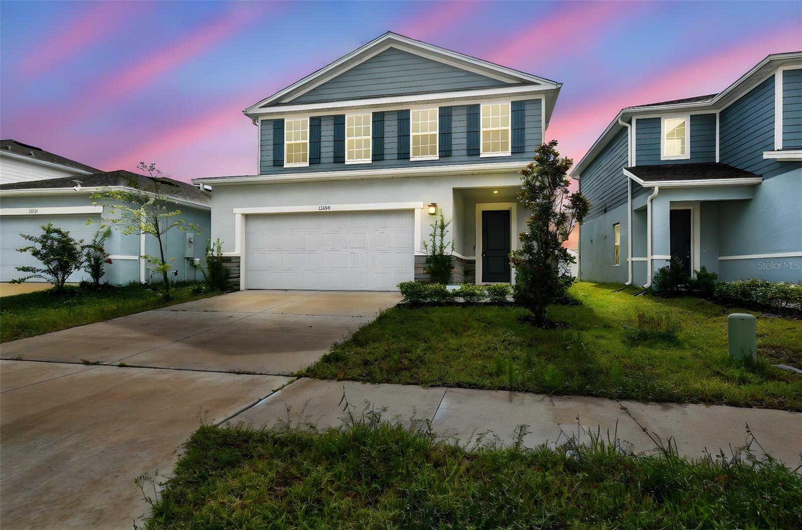 Thoughtfully designed two-story home with 4 bedrooms, 2.5 baths, and over 2,000 square feet of comfortable living space. Downstairs features an open-concept kitchen, dining, and living area with large sliding glass doors that bring the outdoors in. You'll also find a walk-in pantry, mudroom, and convenient powder room. Spacious backyard for year round entertaining.
All bedrooms and a spacious loft are tucked upstairs, keeping your living and entertaining areas perfectly separate. The owner's suite includes a roomy walk-in closet and a beautifully designed en-suite bath.