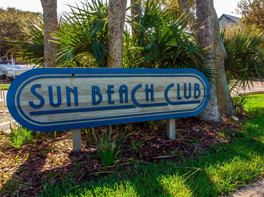 Beautiful 2 bedroom, 2 bath condo located across the street on the no-drive section of New Smyrna beach. This condo is unique as it has a loft with a master bedroom and additional space for an office, TV room, or whatever you choose. The condo has tall windows which allow plenty of sunshine to fill your rooms. Open floor plan with vaulted ceilings and wood burning fireplace. There is a stack-able washer and dryer within the unit. Outside storage for beach chairs, boogie boards, etc….New A/C 2021, new closet doors, and fresh paint.  Sun Beach Club is situated in a tropical paradise setting, well cared for by the homeowners association. You can easily walk to restaurants and shopping. There is an inviting cabana club house with a seasonally heated pool and hot tub. For boat lovers, there’s designated parking available for up to a 24’ trailered boat. Premiere cable and internet are included in condo dues. This property is also pet friendly! Unit being sold furnished, minus a few personal items.  If your looking for an investment property, currently January through March is rented.  (able to cancel with notice) Call the listing agent to schedule your showing today! All information is assumed to be accurate but is not guaranteed. ;Water: City