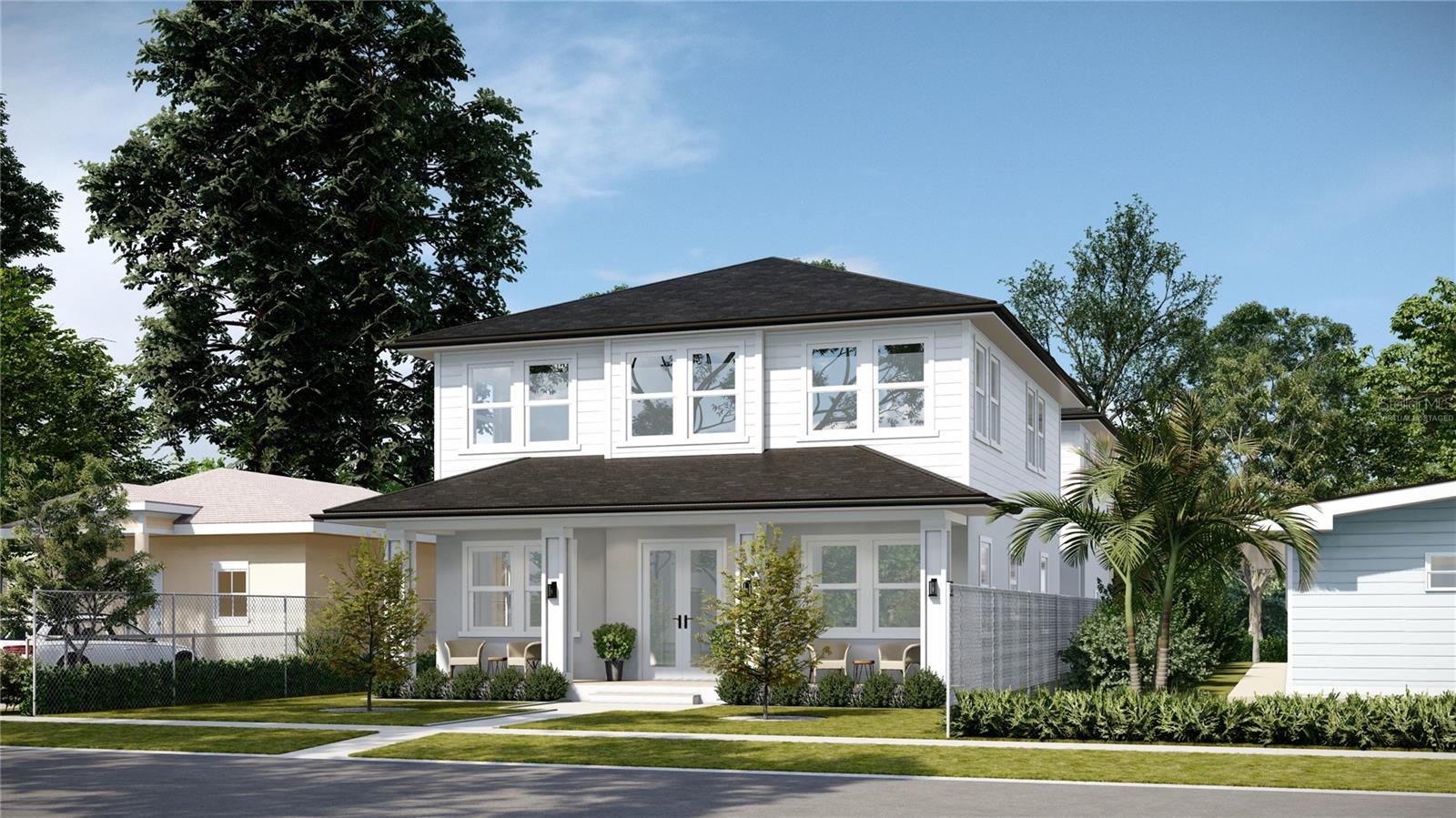 One or more photo(s) has been virtually staged. Under Construction. New spec construction luxury residence in the heart of St. Petersburg with attached 2/1 ADU! Offering unmatched flexibility, thoughtful design, and premium finishes throughout. With 5 bedrooms, 5 bathrooms, and a rare attached ADU unit, this home is perfect for multigenerational living, guest accommodations, or generating additional income.
Step into a spacious reception area that leads to a separate formal dining room, large living room, and thoughtfully designed kitchen. The main living level features a private study, office, family room, and a versatile bonus room that can serve as an oversized walk-in closet, home gym, or creative space. The attached ADU offers two bedrooms, one bathroom, in unit kitchen and laundry. Ideal as a compliment to the main house!
A true standout, this property offers a 3-car garage plus 3 additional off-street parking spaces, providing convenience rarely found in new construction. Enjoy seamless indoor-outdoor living from the expansive front lanai, perfect for relaxing mornings or hosting guests in style.
Every detail has been carefully curated — from the open-concept layout to the top-of-the-line finishes — creating a modern, functional, and beautifully crafted home built for how you live today. Don't miss your chance to own this unique, high-end property that combines luxury, location, and livability in one exceptional package.
Marketing images are renderings of the property as it is currently under construction. The lot is currently being split and will have two separate new construction homes. This listing is for one of the two units. The other unit is listed as well. The lot will be roughly half the size as currently listed.