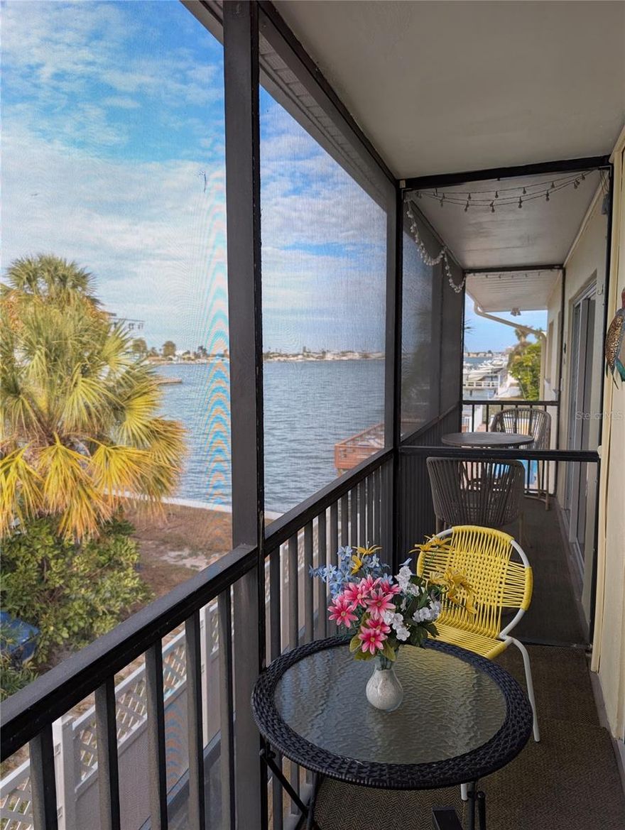 Welcome to Condo Unit 204, a second-floor residence in a beautifully maintained waterfront community, offering breathtaking intracoastal views and easy access to the Gulf beaches—less than 2/10th of a mile to the sandy beach. This 1-bedroom, 1-bath, fully furnished, turn-key home was untouched by the 2024 storms, providing added peace of mind. This unit includes a reserved parking space, and there is additional guest parking available as well.

Inside, you’ll find a spacious open-concept layout connecting the kitchen, dining, and living areas—ideal for both everyday living and entertaining. The primary bedroom features a walk-in closet, and the unit includes extra private storage conveniently located very close to the front door, a rare and valuable bonus.

Residents enjoy a scenic community pool overlooking the intracoastal, along with two oversized patio areas perfect for relaxing in the sun or gathering with friends to enjoy the views. Additional community features include common-area laundry and clotheslines. The HOA has recently completed major upgrades, including a new water heater, new fencing, and full sewer line replacement—with the assessment already paid in full. New landscaping is scheduled for completion within the next month, further enhancing the community’s appeal.

Tucked away in a quiet, tranquil setting, yet just minutes from lively restaurants, social hangouts, and local attractions, this condo offers the perfect balance of serenity and convenience. Make the beach life your reality—schedule your private showing today.