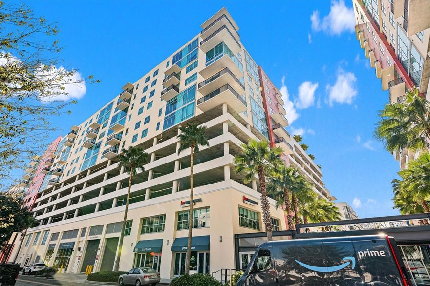 Experience elevated urban living in Grand Central at Kennedy, one of downtown Tampa’s most sought-after luxury communities. This TOP-FLOOR 1 bedroom, 1 bathroom residence offers an exceptional opportunity to own in the heart of the vibrant Channelside District—and what truly sets this unit apart is the INCLUDED private storage unit valued at $10,000, a rare and highly desirable feature not commonly available with other listings in the building. Flooded with natural light, this modern condo features an open-concept layout, updated flooring, crown molding and paint in 2024. The chef-inspired kitchen is equipped with premium Viking stainless steel appliances, a professional-grade gas range, generous cabinetry, and a spacious island with breakfast bar. The living area flows seamlessly, creating a sleek and functional space with beautiful views from the top floor. The unit also includes the convenience of an in-unit washer and dryer! Residents of Grand Central at Kennedy enjoy resort-style amenities including two sparkling pools, heated spas, outdoor grilling areas, a state-of-the-art fitness center, clubhouse, 24-hour security, and concierge services. The building’s lively retail courtyard features popular dining, coffee, fitness, and wellness options just an elevator ride away. Additional benefits are included in the HOA dues which cover water, gas, and trash collection simplifying monthly living costs. Location is everything, and this property delivers. Situated in the highly desirable Channelside and adjacent to the dynamic Water Street Tampa, you’ll enjoy unbeatable walkability to Publix, Sparkman Wharf, the Tampa Riverwalk, and world-class entertainment at Benchmark Arena. With easy access to Tampa International Airport, major highways, and the beaches, this location is perfect for a primary residence, second home, or investment. If you’ve been waiting for a standout unit in Channelside, this top-floor condo with premium storage and luxury amenities offers the ultimate lock-and-leave lifestyle in one of Tampa’s fastest-growing neighborhoods. Convenient parking is also available in the garage and is covered by $120 annual fee along with more spots being available for rent. Schedule your private showing today and experience the best of downtown living.