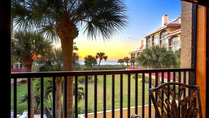 Have you ever dreamed of living on the beach??? Your chance has arrived! Step into coastal paradise at this turnkey-furnished Siesta Key residence, perfectly situated on the tranquil southern end of the island in the coveted Tortuga community. With direct deeded beach access, resort-style amenities, and optional boat slip access on the Intracoastal Waterway just across the street, this is island living at its finest.

This 800-square-foot condo boasts an open, light-filled floor plan with wood-like tile flooring, crown molding, and a spacious living and dining area that flows effortlessly onto a screened balcony overlooking lush tropical landscaping—perfect for morning coffee or sunset cocktails. The kitchen is a showstopper, featuring quartz countertops, a breakfast bar, and modern appliances, creating a seamless space for entertaining friends and family.

The primary suite is a true retreat, complete with a walk-in closet and an en suite bath with dual sinks and granite surfaces. Located on the second floor with elevator access, convenience is key, including nearby shared laundry facilities.

Residents of Tortuga enjoy a secure, meticulously maintained building with on-site management, assigned covered parking, and incredible amenities: a Gulf-front pool, tennis and pickleball courts, optional boat dock access ($300/year when available), and 346 feet of private beachfront along the Gulf.

Whether you’re seeking a year-round home or seasonal escape, this residence embodies the relaxed sophistication of island life while keeping you just minutes from the world-famous quartz sands of Siesta Beach, the charming boutiques and dining of Siesta Key Village, and the vibrant arts and culture of downtown Sarasota. Coastal living doesn’t get any better than this—your slice of paradise is waiting!