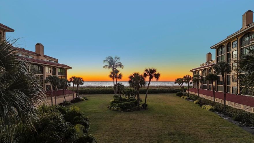 Have you ever dreamed of living on the beach??? Come experience coastal living on the tranquil southern end of Siesta Key in this turnkey-furnished residence within Tortuga, an established Gulf-front community offering direct beach access and resort-style amenities. This 800-square-foot condominium features an open floor plan with tile flooring throughout, crown molding and a light-filled living and dining area that opens to a screened balcony overlooking lush tropical landscaping. The kitchen is finished with quartz countertops, a breakfast bar and updated appliances, creating a seamless space for entertaining. The spacious primary suite includes a walk-in closet and an en suite bath with dual sinks and granite surfaces.

Located on the second floor with elevator access, the residence enjoys convenient proximity to the shared laundry room just steps away. Residents of Tortuga appreciate a well-maintained, secure building with an on-site manager, assigned covered parking and amenities that include a Gulf-front pool, tennis courts, and direct access to 346 feet of private beachfront along the Gulf. 

Ideal as a year-round home or seasonal retreat, this residence captures the relaxed sophistication of island life while being only minutes from the world-renowned quartz sands of Siesta Beach, the boutiques and dining of Siesta Key Village and the cultural attractions of downtown Sarasota.