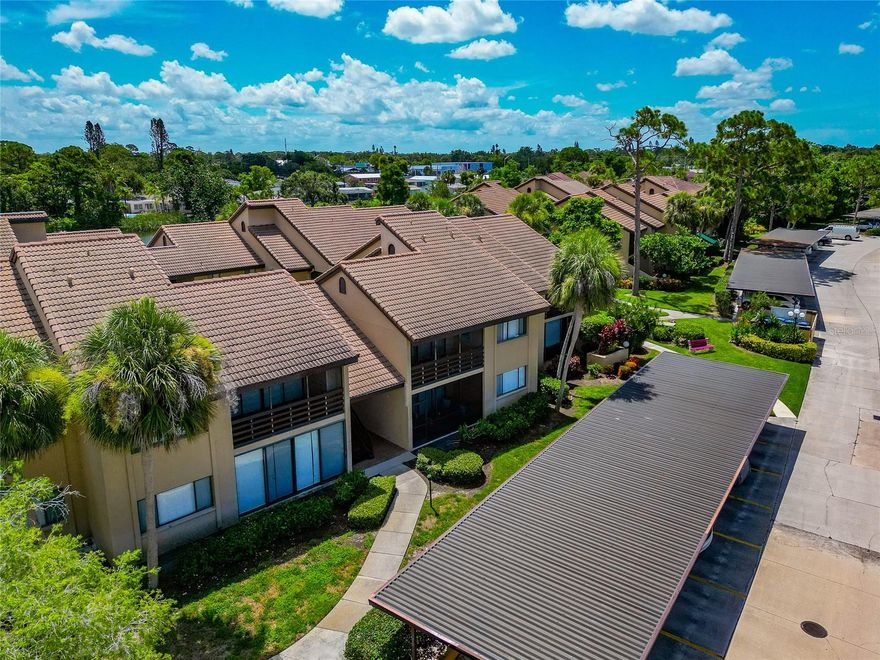 Enjoy this wonderful second story condo.It is perfect for a vacation spot or second home. The unit has 2 bedrooms 2 baths, screened balcony off the living room. The living room and bedrooms are carpeted and the kitchen is tiled flooring Location of this unit is the best you'll find. Just a few miles away from Siesta Key and Turtle Beach and its extras Siesta Key has to show. Minutes away from Route 41 and Route 75 makes access to anywhere in Sarasota easy. Everyday needs can be meant easily as this unit is within miles of grocery, pet, bars, restaurants, post office, schools, doctors offices, hospitals and much more.