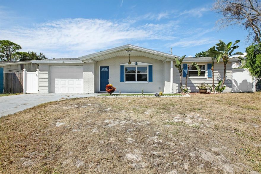 Welcome to this quaint 2-bedroom, 1.5-bath home, perfectly blending charm and functionality. With fresh exterior paint, a new roof installed in 2019, and a new A/C in 2020, this residence offers peace of mind and move-in ready comfort.

Step inside to an inviting open floor plan that creates a spacious feel in the main living area. A versatile bonus room provides additional living space and leads directly to the covered patio, ideal for relaxing or entertaining. The fully fenced backyard adds privacy and space for outdoor enjoyment.

Situated in the convenient subdivision of Beacon Square, this home offers affordable living with the option to join the active Civic Association. Members can enjoy a variety of amenities including a community pool with poolside tiki and BBQ area, clubhouse, fitness center, billiards, air hockey, ping pong, foosball, playground, shuffleboard, cornhole, horseshoes, RV and boat storage, a library, and community activities.

The location is a true highlight, just off US 19, providing easy access to beaches, popular restaurants, shopping, and nearby airports. Whether you’re seeking a primary residence, seasonal retreat, or investment opportunity, this home offers excellent value in a desirable setting.