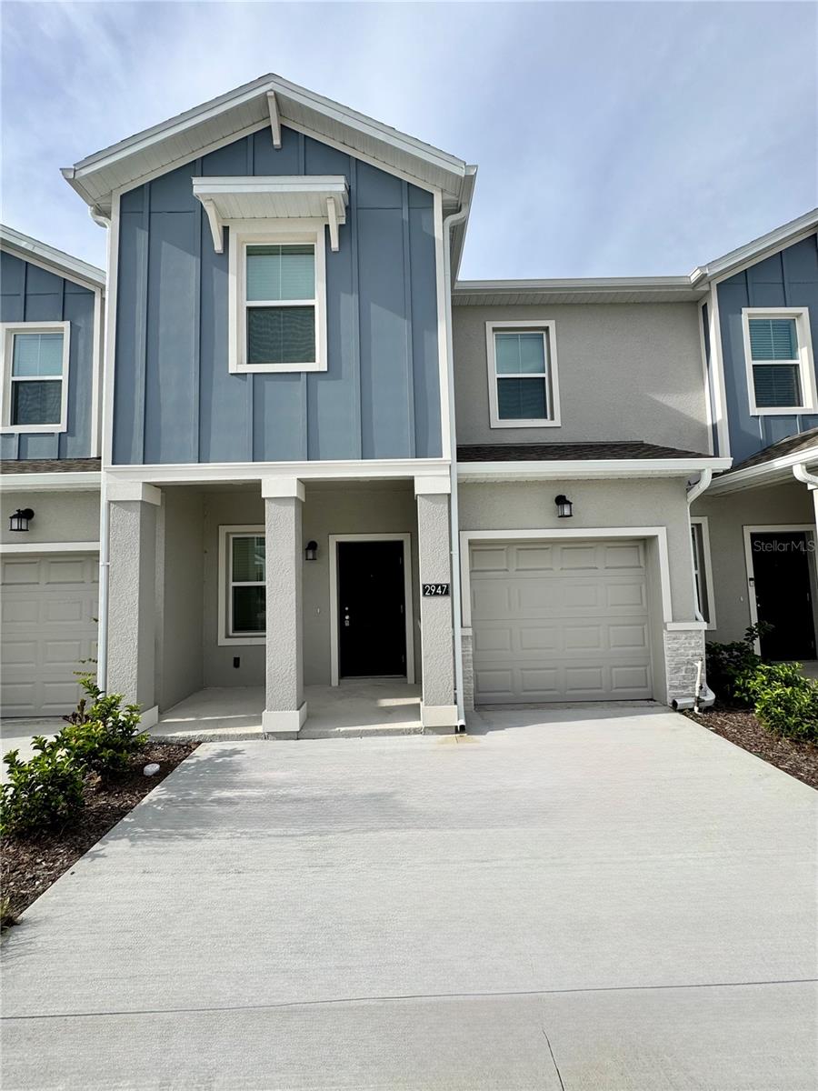 One or more photo(s) has been virtually staged. One or more photo(s) has been virtually staged. Welcome to Chateau at Astonia! This beautiful 3-bedroom, 2.5-bath townhome offers an open-concept layout with tile flooring in the main living areas and a modern kitchen featuring granite countertops and stainless steel appliances. The upstairs includes a spacious primary suite with a walk-in closet and private bath, plus two secondary bedrooms with built-in closets. Enjoy the covered patio with no rear neighbors — perfect for relaxing or entertaining.
The community features resort-style amenities including a pool, playground, dog park, and walking trails. HOA fees include internet, cable, lawn maintenance, and access to common areas. Conveniently located near Posner Park, shopping, dining, US-27 and I-4 with easy access to Disney and Orlando attractions. This home is move-in ready and perfect as a primary residence or long-term investment.
