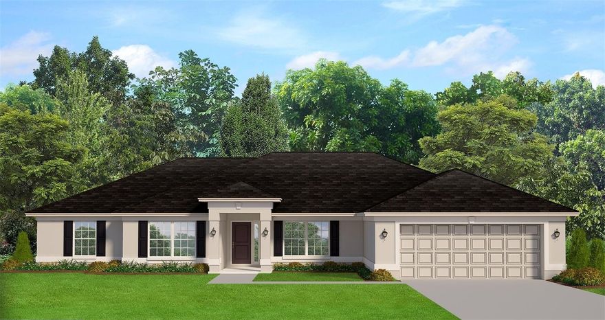 Under Construction. This Beautiful New 2240 Sqft 4 bed 2 bath with 2 Car Garage Home includes: Open Floor Plan, Tile All except Bedrooms, Beautiful Pair of Exterior French Glass Doors leading to 21' x 10' Covered Lanai, Granite Countertops in Kitchen and Bathrooms with Upgraded Painted Cabinets, Stainless Steel Appliances (Microwave, Stove ,Dishwasher), Step Ceiling in Master Bedroom, 5 FT Tiled Shower in Master Bathroom, Irrigation System with Floritam Sod. ** Adams Homes Pays the Majority of closing costs with use of Preferred Lenders.** Realtors MUST be present on Initial Visit with Homebuyer and required to obtain a complete co-broke form~ Prices are Subject to Change ~Subject to Errors & Omissions ~