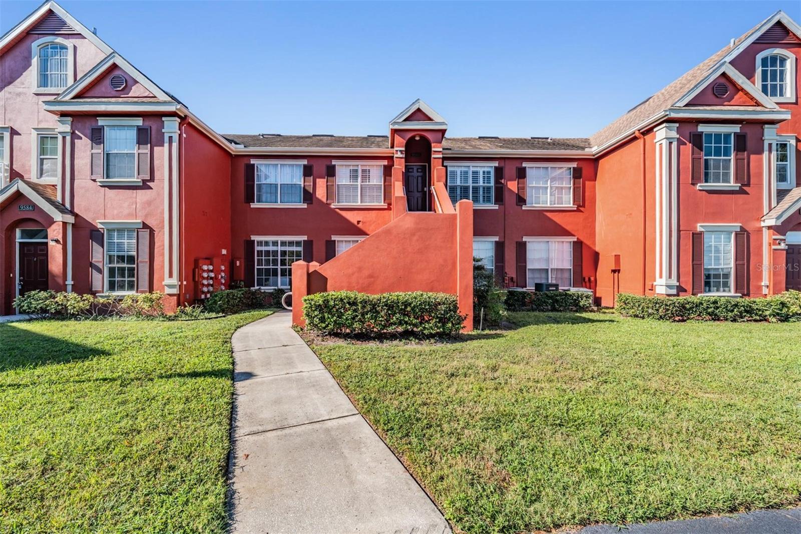 One or more photo(s) has been virtually staged. Ready to move in?! This 1 bedroom 1 bathroom condo is perfect for first time home buyers or someone looking to downsize/retire or even a rental. Upgraded in 2020: carpet, water heater, washer and dryer, AC handler with warranty, and freshly painted throughout. Enjoy an updated kitchen with new granite counter tops, cabinets with back splash and appliances. If this first floor, no flood zone condo isn't enough; live in a resort style complex with views of the water. HOA covers roof, cable and outside maintenance including gated community. Community has multi pools, fitness center, car wash, playground, walking trails around the beautiful lakes, and more. This won't last long!