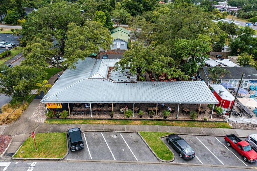 It is located in Downtown Old Palm Harbor. This is a successful turnkey opportunity with the capability to
seat over 250 patrons, has new renovations, and had a new roof put on in 2016. The Restaurant
consists of 5,575 sq. ft. with over 200 of its seats being on its outdoor wrap-around patio with four
restroom facilities.