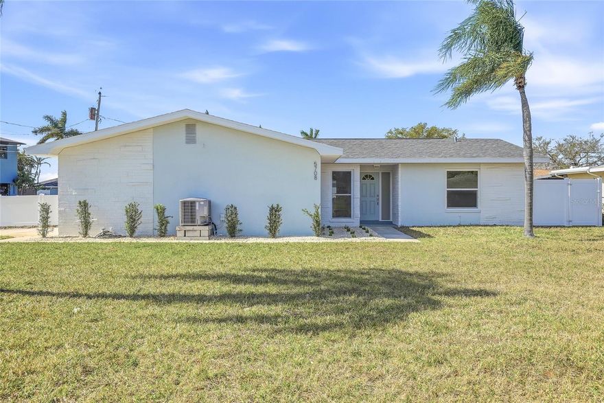 We are pleased to present this MOVE IN READY, BEAUTIFULLY RENOVATED, 3 bedroom, 2 bath, 1,697 sq. ft. POOL HOME located in Seminole, Florida, just minutes away from Redington Beach, Madeira Beach, and Treasure Island.
If a VOLUNTARY HOA and NO CDD FEES sound appealing, then you will definitely want to schedule a showing at this Oakhurst Shores property. Recent 2025 updates include: a NEW KITCHEN with custom cabinetry, quartz counter tops, and stainless steel appliances; NEW LVP FLOORING throughout; NEW BATHROOMS; NEW INTERIOR/EXTERIOR PAINT; NEW WINDOWS (partial) and a NEW ROOF! The renovations turned out beautifully, modernizing the home without taking away its original character and charm! In addition, the light and bright, open floor plan offers spacious rooms, making furniture placement easy, and day to day living comfortable and relaxing. Outdoor living is also made easy by a LARGE FENCED BACKYARD, BEAUTIFUL POOL WITH PAVER DECK, and ENCLOSED PATIO great for entertaining. And last but not least, a woodturning fireplace, an indoor laundry room, and no 1960's carport, but rather a 2 CAR SIDE ENTRY GARAGE!
Add to these a convenient location for shopping, dining, recreation, medical facilities, airports, and interstate travel, and you have a fantastic place to call home!