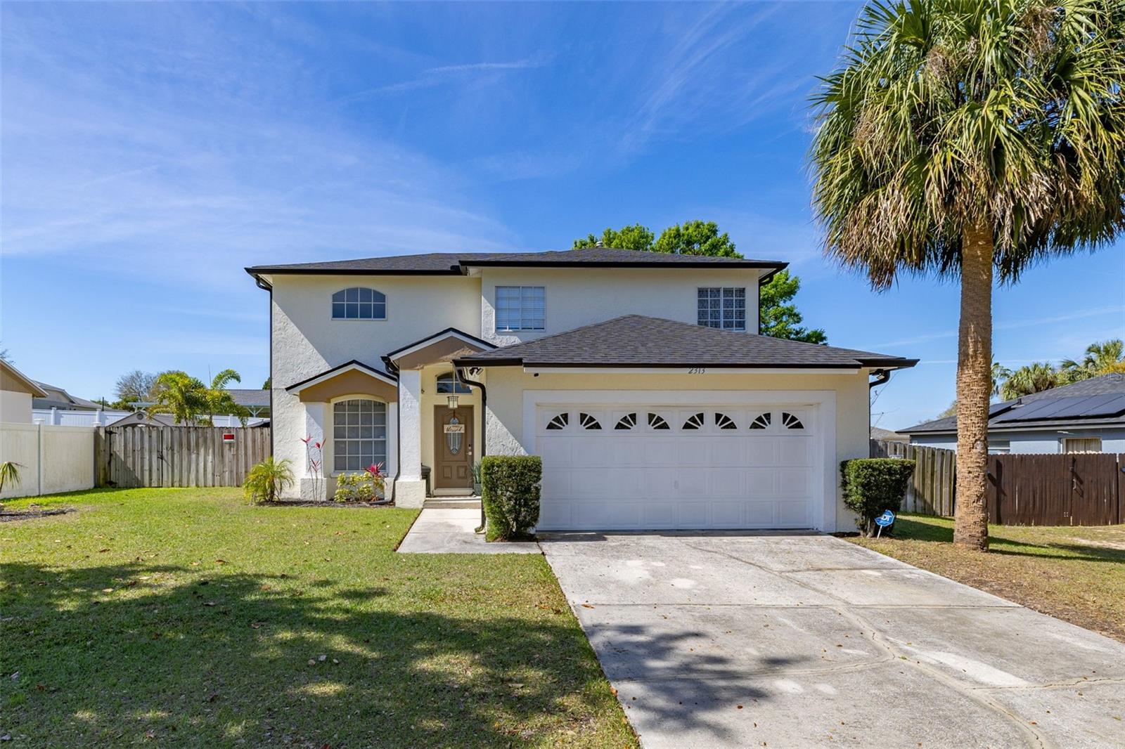 Welcome to this beautiful 4 bedroom, 2.5 bathroom home located on a cul-de-sac in the desirable Greater Groves community of Clermont, FL.
This two-story residence offers a perfect blend of modern updates and functional design, making it an ideal primary home, vacation retreat, or
investment property with Airbnb potential. The first floor Primary Suite is located towards the rear of the home providing your own private
retreat. Recently upgraded, this home boasts an elegant kitchen featuring a waterfall island and granite countertops, creating an inviting space
for entertaining. The open-concept layout offers seamless flow between the kitchen, living and dining areas, while spacious bedrooms provide
comfort and privacy. All carpeting has been replaced with luxury vinyl plank floors on the second floor, and ceramic tiles on the first level. Enjoy
the Florida lifestyle as you enjoy the cool evening on the screened rear patio or by the firepit in the large back yard, with ample space to create
your own oasis. Find comfort knowing your home is protected with newly installed roof in 2022. Located just 22 minutes from Disney, this
property offers both convenience and tranquility, making it a fantastic option for short-term rentals or a personal residence. The home is available
furnished or unfurnished, allowing for a turnkey investment or a customizable move-in experience. Greater Groves offers a community pool and
playground, an ideal place for the family or guests to enjoy. Don’t miss this exceptional opportunity—schedule your private showing today