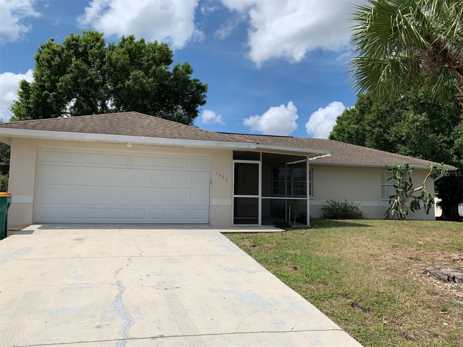 Well maintained home on a quite street with tranquil fenced in backyard & screened lanai. This home features 3 bedrooms, 2 bathrooms, and a 2 car garage.
