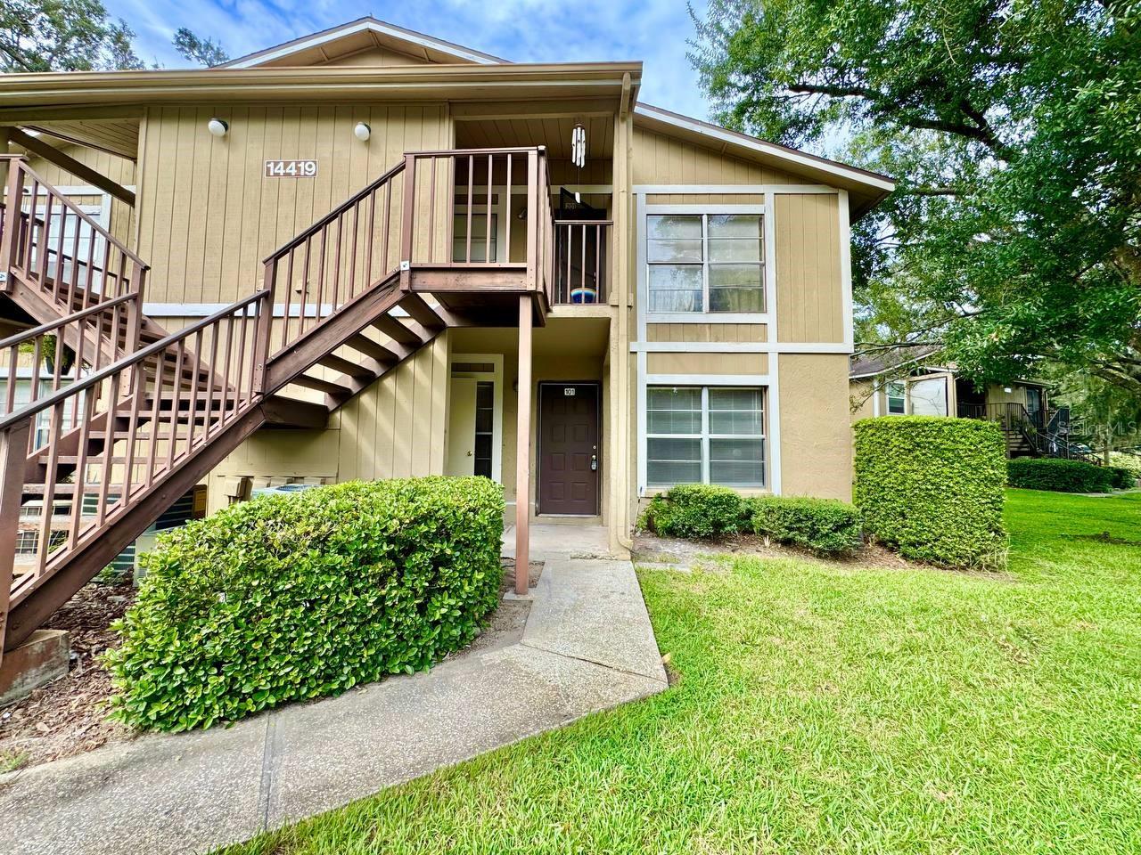 Welcome to this freshly painted, move-in ready 2-bedroom, 2-bathroom condo located in the desirable Oaks community just minutes from the University of South Florida and conveniently on the Bull Runner shuttle route. Step inside to an open and airy floorplan featuring wood laminate flooring throughout, perfect for easy maintenance and modern living. The updated kitchen is a dream with brand-new stainless-steel appliances, abundant cabinetry, and ample counter space ideal for cooking and entertaining. A washer and dryer are included for your convenience. Both bedrooms are spacious, each with its own full bath, offering privacy and comfort for roommates or guests. Enjoy all that The Oaks has to offer, including community amenities like a swimming pool, tennis court, and beautifully maintained grounds. Perfect for students, professionals, or investors don't miss out on this incredible opportunity to own in a prime location! In addition to the advertised base rent, all residents are enrolled in the Resident Benefits Package (RBP) for $50.00/month which includes HVAC air filter delivery, credit building to help boost your credit score with timely rent payments, utility concierge service making utility connection a breeze during your move-in, and much more! More details upon application. One pet welcome, 25 lbs max. Vacant and Available now!