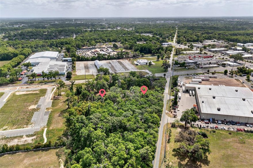 GREAT INVESTMENT OPPORTUNITY IN A RAPIDLY GROWING AREA!  LOCATION LOCATION LOCATION 
2 lots - Located in the heart of the CITY OF OCALA .      Lot#1 is .57   Lot #2 is .54 each  Totaling over 1.11 acres  MAKE THAT PASSIVE INCOME-  DUPLEXES ALLOWED!   Water & sewer are in place.  Water located in the NE protion of the lot.  Central Sewer is located in the West of the property .  Split zoning rear portion. R2. Front R1.   Can be combined or seperate.