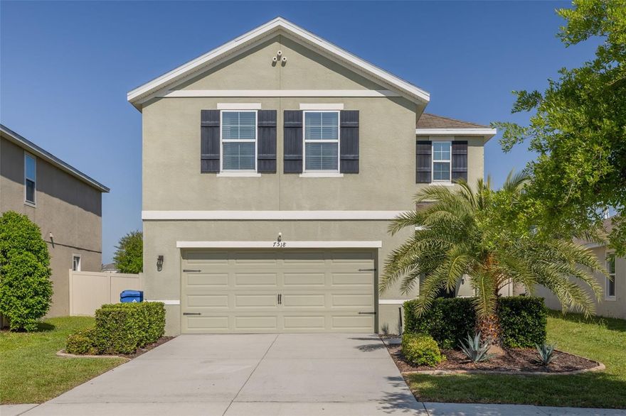 Four bedrooms. Over 2,200 square feet. Gated lagoon community. $400,000. This is the one your agent was about to text you.
Located in the Tuscan Bay section of Epperson Ranch South, this 2,260 sq ft two-story home delivers a comfortable, open layout with room to grow. The main level features plank flooring, a shiplap accent wall with a floating wood shelf in the dining area, and a kitchen with granite countertops, stainless steel appliances, pendant lighting, and a center island that opens to the living space. A half bath and walk-in pantry round out the first floor.
Upstairs, the primary suite includes a walk-in closet with natural light and an en-suite bath featuring a fully rebuilt walk-in shower — frameless glass enclosure, floor-to-ceiling stone tile, a built-in bench, pebble tile floor, and matte black hardware throughout. Updated arched mirrors and modern lighting complement the dual vanity. A dedicated laundry room, three additional bedrooms — each sized to fit a full furniture layout — and a flexible bonus area at the top of the stairs complete the upper level.
The backyard is where this home stands apart. A full paver patio with a hardtop pergola, string lights, a stone fire pit with seating, and privacy fencing — with green space still left over. It's ready to enjoy from day one.
Fresh paint in neutral tones throughout. Updated ceiling fans in every bedroom. 2-car garage.
All inside Epperson's gated Crystal Lagoon community — sandy beaches, kayaking, paddle boarding, trails, parks, and a clubhouse at your doorstep. Minutes to Publix, Starbucks, and the Shops at Wiregrass. Thirty-five minutes to downtown Tampa via I-75.