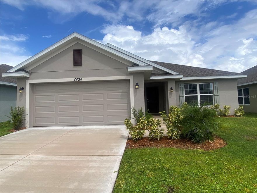 Move in ready!!!. NO CDD, Low HOA. CONSERVATION AREA VIEWS !!! This home bring the touch and combinations of modern open concept and contemporary style. Do not waste your time and money with fixer uppers. We give you uniquely 10 years bonded builder structural warranty included in the price. CLOSING COSTS PAID WITH OUR PREFERRED LENDERS!!! ONLY $1,000 TO RESERVE. 

This is will be a BRAND NEW beautiful three-bedroom, two full baths, formal dining room and two car garage home. We are very proud of this particular model winner in the past of the Special Feature Award "Owner's Retreat and Bath" in the Parade of Homes.  Why was that? Due the enormous 21' x 13' master bedroom and huge well designed master bathroom. Master bedroom come with luxurious tray ceiling. We wrapped the home with 5 1/4 " baseboard, interior modern doors, brushed nickel fixtures, light fixtures, LED lights and French doors heading to lanai. This model bring magnificent size great room and formal dinning room. Tons of space and storage in the Gourmet kitchen and will receive CUSTOM WOOD upgraded gray -light colors 36'' upper cabinets with crown molding, high quality granite countertops, Whirlpool stainless steel appliances, large island-bar counter, pantry PLUS don't forget your formal dining room. Imagine all that space in kitchen for your family and friends gatherings. 

You must see the huge master bathroom which comes with dual modern rectangle sinks, separate toilet private room, garden tub and separate shower. We use the best energy efficiency appliances and A/C unit, double pane gas filled windows, which can save you a lot of money in your energy bills.
 Beautiful modern home with a LOT OF CHARACTER, that's our difference from others. DON'T BUY a house without a lanai, this one include a back covered lanai at NO EXTRA COST also it's a door directly from master bedroom to the lanai  for the enjoyment of mornings and sunsets. Florida friendly landscape, irrigation system, and IN-WALL Taexx pest control system included. The list goes on and on, too much to mention.

NO rear neighbors. Imagine being here every day of your life living with this conservation views from the living room, lanai, kitchen, dining room, master bedroom, enjoying the sunsets with a good cup of coffee or doing BBQ in good company or with family.

Harmony Central is located within minutes from Orlando Airport, Lake Nona, Beaches like Cocoa Beach and Melbourne, Downtown St Cloud, Natural Parks, Golf Parks, Groceries stores, local boutiques, Hospitals and top-rated schools. Also close to major Highways like FL-Turnpike, SR 417, SR 528. 

$10,000 Flex Cash to use to reduce interest or other things at buyers benefits.

HOA only $68 @ month and includes pool and pet park. 

Don't wait too long, this one goes fast!!! Make your appointment today. 
SE HABLA ESPANOL.