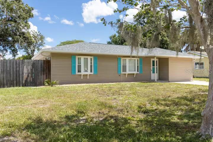Welcome to this beautiful furnished home featuring a pool and fenced-in yard. Upon entering, you experience the open floor plan with coastal decor throughout and an updated kitchen featuring quartz countertops and a stunning turquoise backsplash. The master bedrooms features a walk-in closet, en suite bathroom with shower and a unique wood ceiling. Two additional bedrooms are offered in this split floor plan with a shared bathroom featuring a tub & shower. Ample light throughout this lovely one story home which also features an office area. This property is offered to rent for 1 week to 8 months, is turnkey furnished and is available August to mid-December.