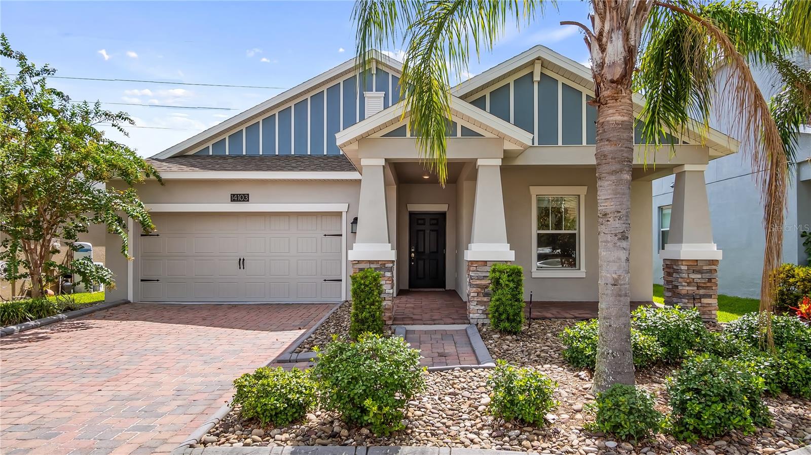 Refined Single-Story Living in Wyndham Lakes Estates
Welcome to 14103 Gold Bridge Drive, a beautifully maintained single-story residence in the highly desirable Wyndham Lakes Estates community in Orlando’s 32824 zip code—just minutes from Lake Nona Medical City, Orlando International Airport, SR 417, and Florida’s Turnpike. Built in 2016 and thoughtfully designed across 1,772 square feet of heated living space, this three-bedroom, two-bath home blends timeless design with modern comfort.
Step inside to soaring ceilings, elegant ceramic tile flooring, and an open-concept layout ideal for both everyday living and entertaining. The gourmet kitchen serves as the heart of the home, featuring granite countertops, rich cabinetry, a breakfast bar, and a full suite of modern appliances. The adjacent dining and living areas flow seamlessly to a screened lanai, perfect for embracing Florida’s indoor-outdoor lifestyle.
The tranquil primary suite offers a serene retreat with abundant natural light, a spacious walk-in closet, and a spa-inspired en-suite bath with dual vanities, a soaking tub, and a separate shower. Two additional bedrooms provide flexibility for guests, a home office, or growing household needs. Set on a manicured 6,752 sq ft lot, the property also includes a welcoming front porch, 2-car garage, and energy-efficient construction.
Fantastic Neighborhood & Resort-Style Amenities.
Living in Wyndham Lakes Estates means more than just owning a home—it’s embracing a vibrant community lifestyle. Residents enjoy exclusive access to a world-class amenity center featuring:
Resort-style swimming pool – the perfect retreat for leisure and social gatherings.
Elegant clubhouse – the central hub for neighborhood events and activities.
Fitness center – a fully equipped on-site gym for active living.
Recreational courts – four tennis courts and a basketball court for year-round play.
Playground – a dedicated outdoor space for children and family enjoyment.
Set in a fast-growing corridor of Southeast Orlando, Wyndham Lakes Estates offers the perfect balance of tranquility and convenience. Nearby, you’ll find upscale shopping, dining, and top-rated schools, along with easy access to the Lake Nona tech and innovation district.
Whether you’re seeking a full-time residence or a low-maintenance investment property, this exceptional home offers luxury, lifestyle, and lasting value in one of Orlando’s most sought-after neighborhoods