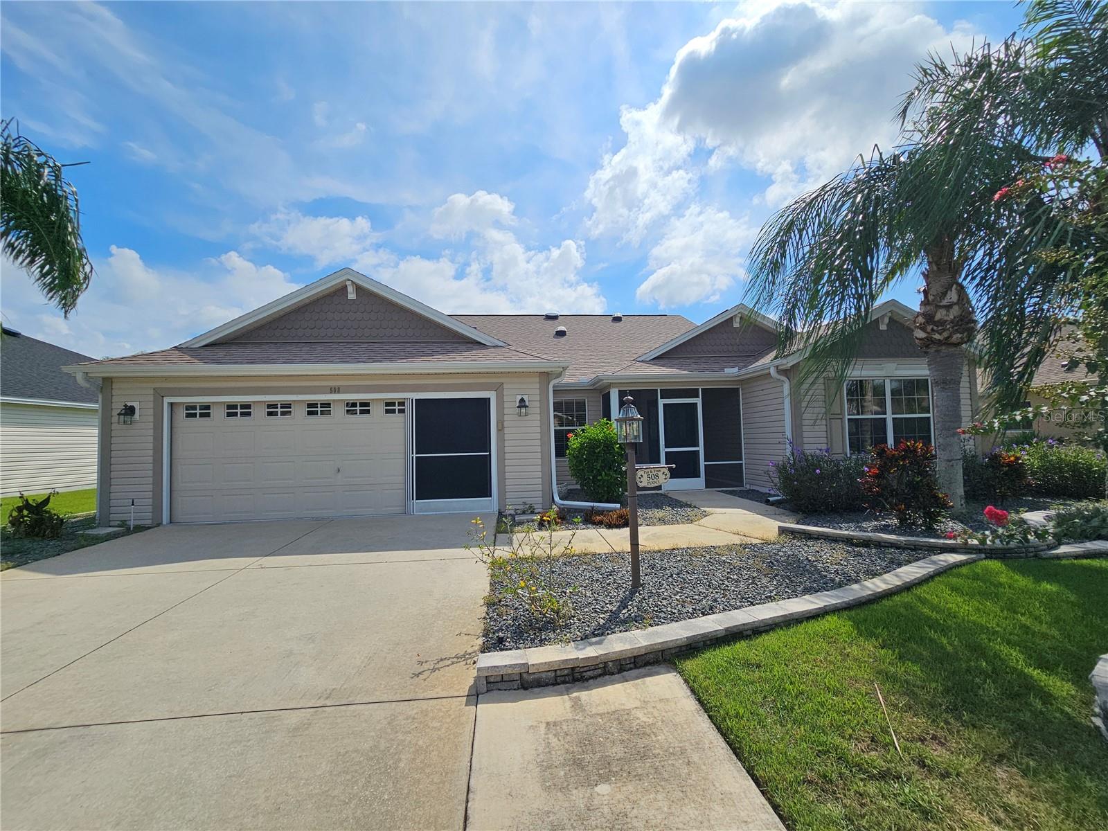 RENT BEFORE YOU BUY!!! LONG TERM UNFURNISHED, Located in the Village of Mallory Square. Conveniently located near Sumter Landing and Brownwood Town Center, and close to shopping on 466A. 3 bedroom / 2 bath updated, Large 2 car garage with tons of storage, and comes with a freezer., Features an open floor plan.. The remodeled kitchen is fully equipped with stainless steel appliances: refrigerator, dishwasher, microwave oven, a gas range, and garbage disposal. Quartz counter tops. Seating for many is available at the breakfast bar. Along with a pantry, and lots of cabinetry, conveniently located next to the laundry room leading to the garage..The dining room open layout includes slideing glass doors to the enclosed lanai.. The primary bedroom fits a king-size bed. And slideing glass doors to the enclosed lanai. The large primary bedroom has two walk-in closets and a dual vanity. featuring a walk-in stall shower and a private toilet room.The guest bedrooms fit a queen-size bed. The 3rd bedroom has two built-in cabinets to serve as an additional closet space. Tenant pays all utilities, including Village IDs; $50 for 2 annually. The Villages is an active Senior Community for residents 55 years +. Young visitors are allowed for limited periods., Tenant pays all utilities, including Village ID's; $50 for 2 annually. The Villages is an active Senior Community for residents 55 yrs +. Young visitors are allowed for limited periods.