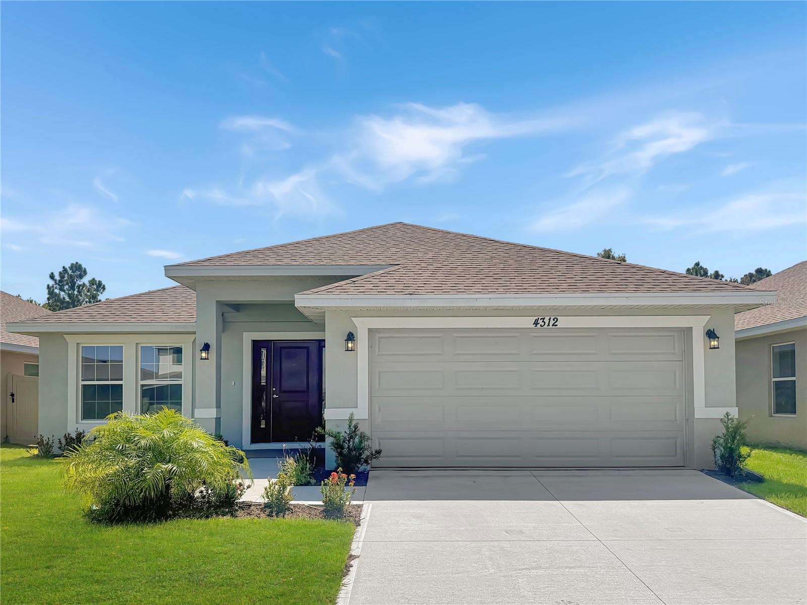 Brand New move-in ready Home 4 bedrooms and 3 bathrooms. .**RECEIVE A FIXED 4.99 INTEREST RATE WITH OUR PREFERED LENDER. THAT CAN BE A LOW PAYMENT and ** Receive Up to $20,000 FLEX Cash that can be used to buy down interest rate and also receive closing costs assistance so this will save you thousands with prefered lender must close within 30 days.This home is perfect for entertaining with its open floor plan. The upgraded kitchen features granite thru out the large island and counter tops. This kitchen has beautiful Whirlpool stainless steel appliances. You'll also love the spacious laundry room.The bathrooms are spacious and elegant with beautiful granite. Rest easy knowing your new home comes with a 1-year builder warranty and a 10-year structural warranty. Located near Harmony Main where you can enjoy the great amenities such as 12.5 miles of Trails and pathways, go and play at the stunning golf course Harmony Golf Preserve and even become a member of the community garden program. Harmony Central provides an everyday escape from ordinary living, this location offers both convenience and leisure. This is the last Harmony Community with No CDD and a very low HOA that will feature a beautiful community pool with cabanas.