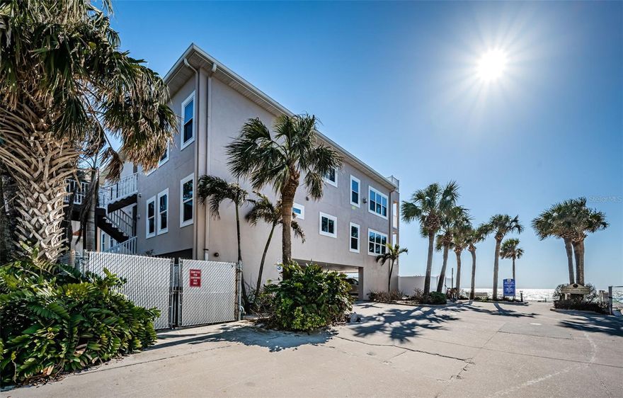 ..Gulf-front, small 2 story private complex of just 4 units - Built 2003.. Completely Remodeled - Three Bedrooms / Two baths with 1,520 square feet. Includes a 15 x 28.4 Great room. Turnkey, capable of fully furnished . Top floor - southwest corner unit - private rooftop terrace with long-range gulf views, remodeled with impact glass, impact sliders, new plank tile flooring, new kitchen, new baths, new wall finish, oodles of closet space, professionally decorated plus a large poolside 4-by-10-foot storage / cabana/  cage. Ideal for beach chairs, boogie boards and bicycles. Your private beach home comes with a one-year minimum rental policy that does not allow short-term rentals so you know your fellow neighbors. The Sundowner complex has a heated gulf-front  spillover spa and pool for owners and their guests to enjoy. 7th Avenue has no public parking west of Gulf Boulevard, no crowds here and 25 restaurants within 1/2 mile in either direction. Residence #201 conveys with two under-building garage spots, secured elevator - you need key to call from garage landing. Spacious corner unit with  plenty of natural light, an open floor plan (15-by-28.4 Great room), enjoying impressive long-range gulf and beach views. Your gulf-front balcony has private access to your rooftop terrace. Primary Bedroom suite on the gulf side - completely remodeled main bath, walk-in shower with bench and multiple shower heads, two linen closets plus a large separate 4.10-by-10 foot walk-in closet. Your beach retreat awaits. Unit is set up as a smart home -  allowing Owners to control thermostats, lights, and other devices remotely or voice activated. The Sundowner is a well-maintained four-unit building with a privately run association and monthly maintenance of $980. Enjoy the photos, floor plans and walk-through tour. Unit shows great.. NOTE: No Milestone report required here... Milestone Laws were put in place to ensure buildings at least 3 stories or taller & 25 years old were given a new structural engineers report . Taller & heavier Buildings carry more weight bearing down on structural support systems.. One and Two Story Buildings don't pose this problem due to the limited height & weight of the structure. There are other factors as well but height & downward weight are prominent - Hence no milestone report.. Call for details..