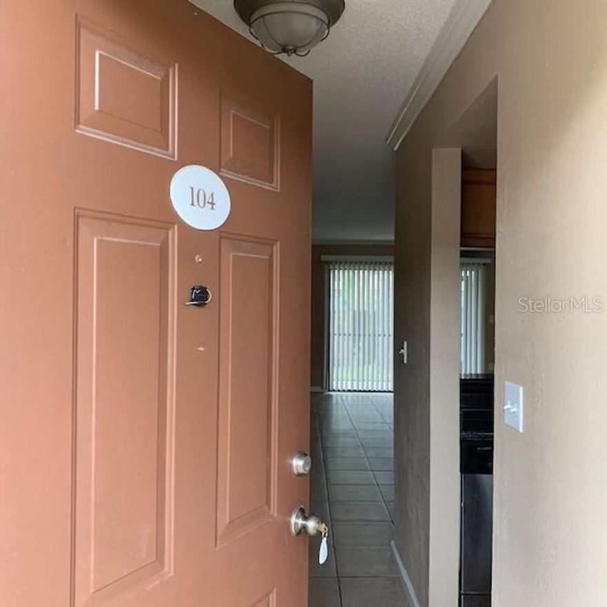Largo Gated Pool Community. Well-maintained Bella Vista on Lake Seminole Condo.
2 beds/2 baths with screened porch. Ground Floor Unit.  Updated kitchen with pantry. The kitchen has stainless steel appliances, including a dishwasher, disposal, and microwave. Tile floors in the living area. New laminate flooring in the bedrooms. Inside laundry hook-ups. Screened porch with storage closet. The Primary Bedroom can accommodate a King Bed.  Shower - No tub.   The guest bathroom has a Tub.  This community offers pool and lakeside access to watch sunrises and activities on the lake. This is a ground-floor unit.  A small pet with additional rent. A condo application is mandatory $150, along with the preliminary application for the Property Management company.