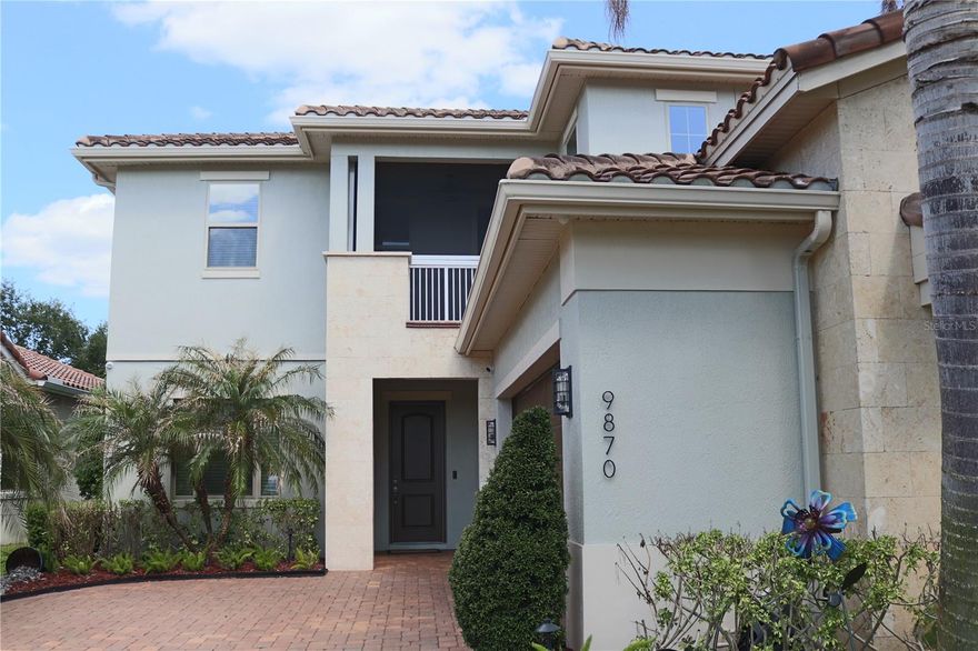 Located in the guard-gated community of Eagle Creek in Lake Nona, this 4-bedroom, 3.5-bath home offers modern upgrades, open living spaces, and strong attention to detail throughout.

The floor plan features a spacious open-concept layout with abundant natural light and customizable lighting systems that enhance each area of the home. The kitchen is equipped for both everyday use and entertaining, showcasing dual large islands, premium Gaggenau appliances, a built-in oven and microwave, Zephyr range hood, and a built-in ice machine.

The main living area includes a glass-enclosed wine display that adds both functionality and visual appeal, creating a unique focal point.

Outdoor living is a key highlight, featuring a covered summer kitchen with built-in grill and a heated saltwater pool surrounded by landscaping that provides privacy and a relaxing setting for gatherings.

Additional features include high-end finishes throughout and a location that offers quick access to Medical City, Orlando International Airport, shopping, dining, and major highways including SR-417 and SR-528.