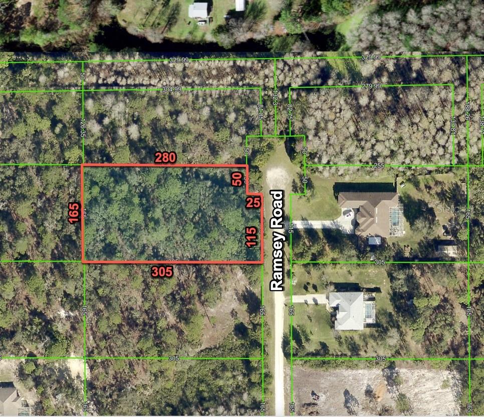 Seller says make it happen! Amazing 1.13 Acre wooded lot with electricity services available along the street frontage. Build your dream home today or invest in your future! Located in the Royal Highlands subdivision in Hernando County. Welcome to Florida's Adventure Coast, abundant with rivers and springs, state forests and preserves, and the waters of the Gulf coast. Land and water adventures await you arrival. Go hiking, biking, riding, boating and more. Shopping, dining, and entertainment are all nearby. Easy access to US 19, US 98 and the Suncoast Parkway make Ocala, Orlando, and the Tampa Bay area all an easy commute. Buy this 1.13 acre lot today for a quick cash price of $42,700. That's Way below nearby properties on the market!
19025 Ramsey Road: From the corner of U.S. 19 and U.S. 98, head south on U.S. 19 for 2.2 miles. Right (West) on Zebrafinch Ave for .7 mile. Right (North) on Ramsey Road. The property will be on your left, approximately .2 miles down (across from the existing home that has an address of 19024). See