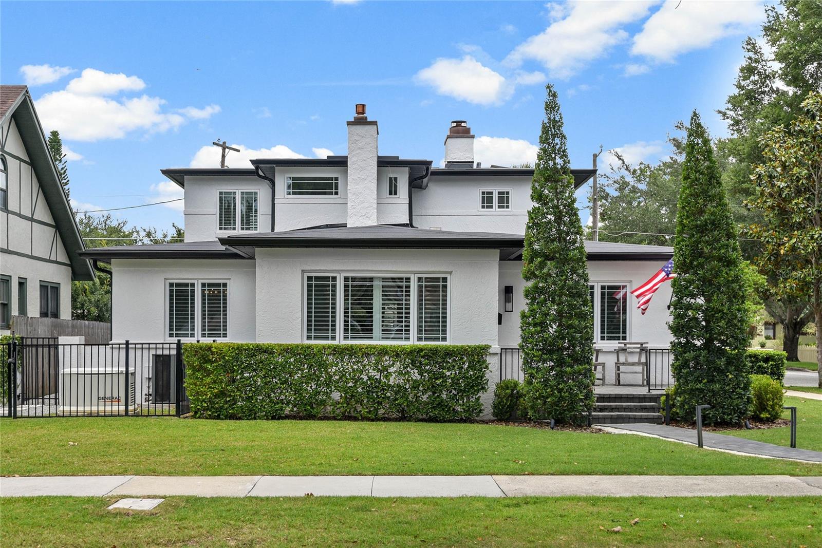 Exquisite, Completely Renovated Pool Home in Orwin Manor!
$1,095,000 | 3 Bedrooms | 3 Full Baths | 2,349 SF
Discover the perfect marriage of timeless elegance and modern sophistication in this meticulously renovated 1947 estate, masterfully transformed by the renowned Maroon Fine Homes. This exceptional property showcases impeccable craftsmanship and thoughtful design throughout its expansive 2,349 square feet of refined living space.
Step into luxury with gleaming hardwood floors that flow seamlessly throughout the main level, creating an atmosphere of warmth and elegance. The heart of the home features a stunning galley kitchen adorned with pristine white cabinetry, lustrous quartz countertops, and premium stainless-steel appliances—a culinary enthusiast's dream.
The thoughtfully designed floor plan offers the perfect balance of formal and casual living with separate living, dining, and family rooms, each enhanced by designer recessed lighting and crowned by a magnificent wood-burning fireplace that serves as the family room's captivating focal point.
The primary suite, privately positioned upstairs, offers a serene sanctuary complete with dual walk-in closets featuring custom Closets by Design organization systems and an opulent en suite bath showcasing a double sink vanity and oversized walk-in shower. Two additional well-appointed guest bedrooms provide comfort and privacy, with one featuring its own private bath and the other accessing a beautifully appointed hall bath.
The crown jewel of this estate is its extraordinary outdoor living space, situated on an oversized corner lot that provides both privacy and prestige. The newly installed saltwater pool with integrated sunshelf creates your personal oasis, while the elegant pergola patio offers the perfect setting for sophisticated entertaining. A charming dining courtyard provides an intimate space for al fresco meals, all enhanced by professional landscape lighting that creates enchanting evening ambiance.
This exceptional home has been thoughtfully upgraded with the finest modern conveniences, including a Generac whole-house generator ensuring uninterrupted comfort, an efficient Rinnai tankless hot water system, and intelligent Lumin smart switches for effortless home automation. Recent updates include a new roof with leaf guards (2024), updated HVAC system (2020), and completely modernized plumbing and electrical panels.
The property features elegant driveway pavers, comprehensive irrigation system, full perimeter fencing, and an active Massey termite bond, ensuring your investment is protected. The two-car garage provides secure parking while maintaining the home's architectural integrity.
This is more than a home—it's a lifestyle. Experience the pinnacle of luxury living where every detail has been carefully curated to exceed the most discerning expectations.