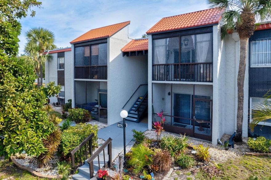 Beautifully updated 2-bedroom, 2-bath first-floor condo at 3275 Beneva Rd #104, Sarasota, FL, privately tucked away in the back of Village Brooke near the tennis courts and pool. Featuring new laminate flooring, fresh interior paint, and convenient nearby laundry facilities, this residence offers comfort, convenience, and an easy Florida lifestyle.

The thoughtfully designed layout offers spacious living and dining areas filled with natural light, while the screened lanai provides the perfect place to enjoy your morning coffee or unwind in the evenings. The primary suite includes a walk-in closet and en-suite bath, creating a peaceful retreat.

Village Brooke is a well-maintained community known for its lush landscaping, active amenities, and central Sarasota location close to shopping, dining, beaches, and downtown attractions. Residents enjoy multiple pools, tennis courts, shuffleboard, clubhouse activities, and beautifully maintained grounds. Whether you're searching for a year-round residence, seasonal getaway, or investment opportunity, this move-in-ready condo is a must-see.

Community amenities include two heated pools, two tennis courts, a fitness center, shuffleboard, charcoal grilling areas, and scenic picnic spaces overlooking the lake and fountain. The newly renovated clubhouse features a reservable kitchen and gathering space, dining area, billiard and poker tables, ping pong, and a resident book collection — creating the perfect environment for relaxation and socializing.

HOA fees include access to all amenities, water, pest control, trash, and basic cable. Short- and long-term leasing opportunities are also available (subject to association restrictions). Schedule your private showing today and discover Village Brooke Lifestyle!
