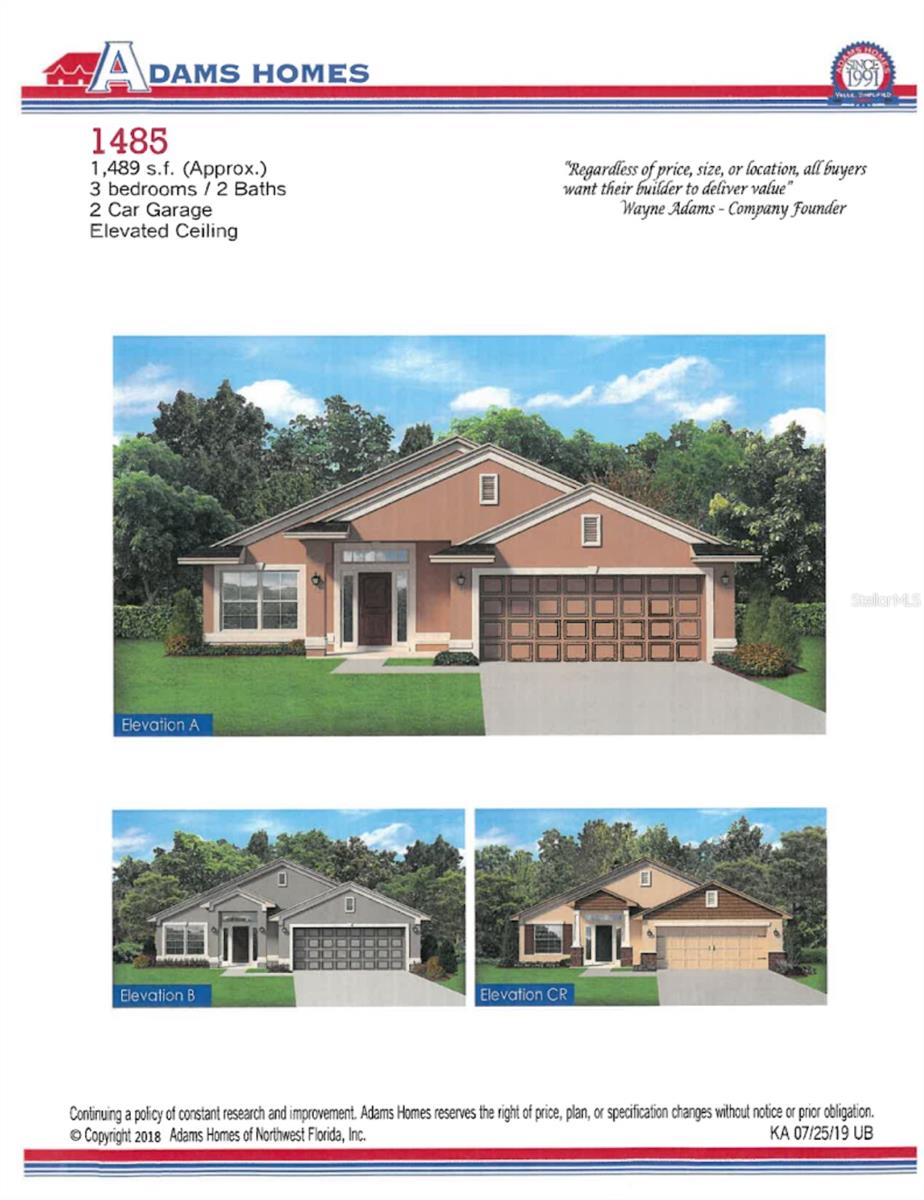 Under Construction. This new home, currently under construction, offers 1,485 sq ft of living space in the gated, tranquil community of Watercress Cove. It features an open floor plan with 3 bedrooms, 2 bathrooms, and a spacious living area. Enjoy ceramic tile flooring throughout, with carpet in the bedrooms. The kitchen is equipped with stainless steel appliances, including a stove, microwave, and dishwasher. Located close to shopping, schools, and within half an hour of our number one Gulf beaches, this home combines convenience with a serene community lifestyle. Low HOA fees make this an even more attractive choice for your next home.