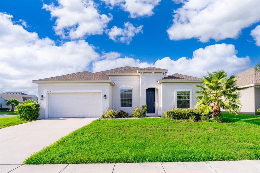 Welcome to 5425 Manchester Dr., an unparalleled haven for entertainers located in the coveted Lancaster Park community of St. Cloud, FL. This stunning 4-bedroom, 3.5-bathroom home, complete with a 2-car garage and expansive 2,900 sq. ft. living space, is a unique blend of prime location and state-of-the-art amenities designed for those who love to host. From the moment you arrive, the immaculate lawn on a corner lot emphasizes the home's remarkable curb appeal. Inside, the elegant entryway naturally flows into the entertainment areas. For the cooking aficionado, the gourmet kitchen comes equipped with high-end stainless steel appliances, quartz countertops, custom cabinetry, a spacious walk-in pantry, and an impressive island that perfectly complements the spacious family room adorned with a tray ceiling. Here, culinary brilliance meets design as you entertain or enjoy a meal. The open-floor concept marries every living space, ensuring both grand entertaining and comfortable day-to-day living. Find solace in the lavish primary suite, crafted for utmost relaxation. The airy bedroom exudes tranquility, while the ensuite bathroom is the epitome of luxury with a deep soaking tub, pristine walk-in shower, and a dual sink vanity. A generous walk-in closet rounds off this deluxe retreat. Additionally, the home offers a versatile flex room, ideal as a home office or den, and a secondary owner's suite boasting its own ensuite bathroom and ample closet space. Transition through the 3-panel sliding glass door, and you're greeted by a spacious screened porch, leading to a fenced backyard. Being a resident of Lancaster Park East means enjoying the central pool and cabana, as well as various parks and playgrounds that dot the community. Situated less than half a mile from US 192, the location effortlessly connects to St. Cloud and Florida's Turnpike, balancing convenience with the serenity of seclusion. 5425 Manchester Dr. is more than a home; it's a testament to great living. Seize this rare chance to make this unparalleled property your own. Book a private tour today and step closer to your dream home.