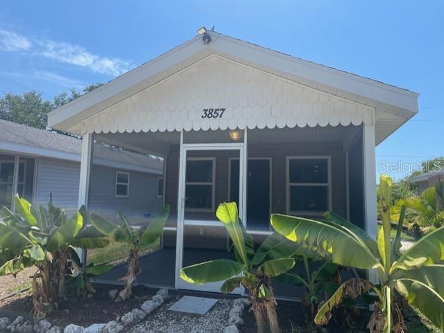 One or more photo(s) has been virtually staged. Beautifully updated 2/2 available in Sarasota! This charming home has new flooring, tile and appliances throughout. The primary suite is spacious and has a lovely ensuite. The second bath has a combination shower/ tub combo. Beautiful tile throughout! French doors in the living area lead to a private side yard, perfect for your BBQ! 3847 located right next door is also available for immediate occupancy! Pet Friendly! First and security required to move in (we do not collect last month’s rent). In addition to the rent, a $35 monthly Resident Benefit Fee will be applied.