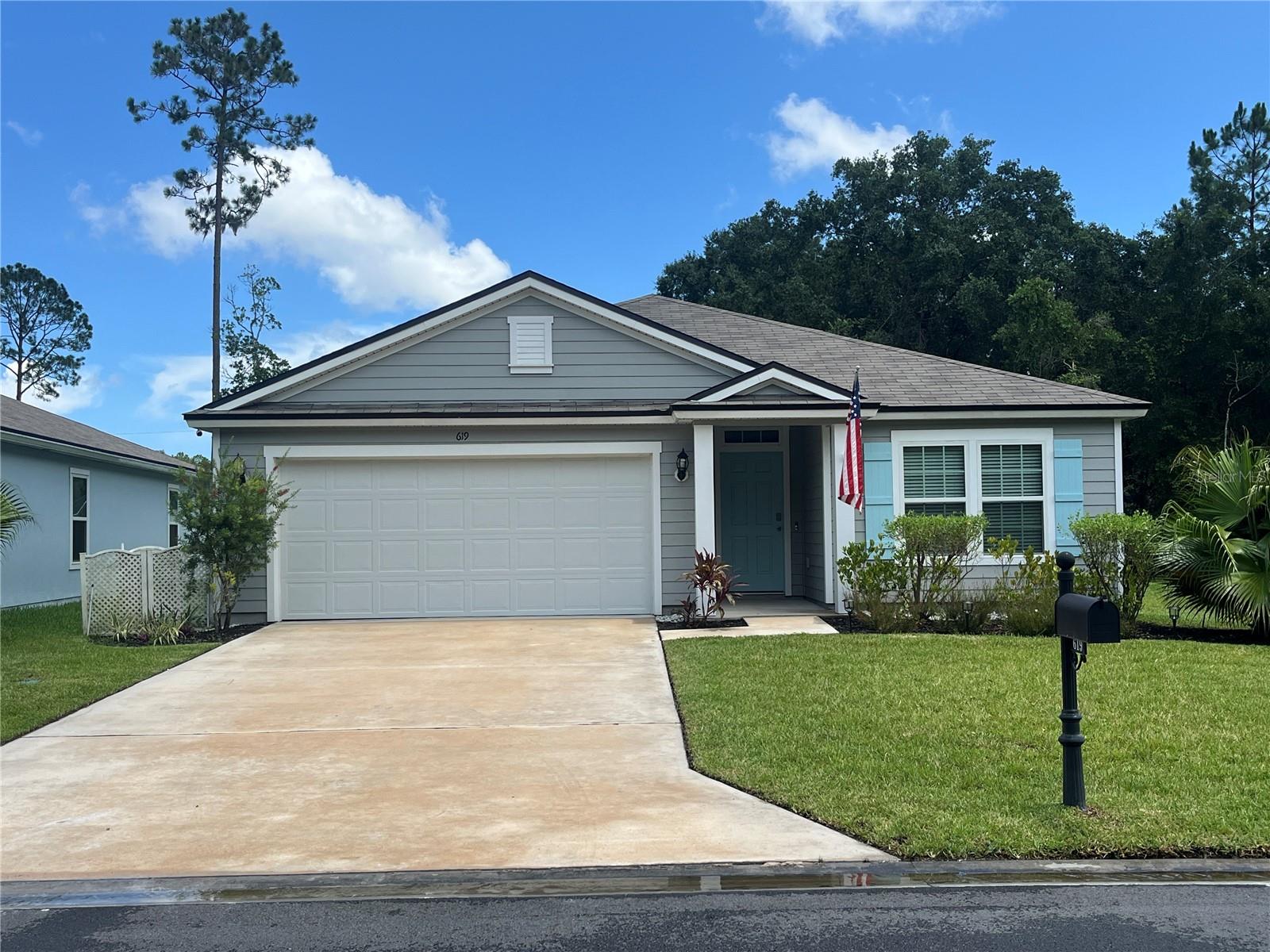 Beautifully maintained 3-bedroom, 2-bath home built in 2021 with over 1,700 sq ft of living space. This single-story home features an open-concept layout with a modern kitchen that includes stainless steel appliances, a gas cooktop, pantry, and island. The spacious primary suite offers a walk-in closet, dual vanities, and a walk-in shower. Enjoy tranquil pond views from the backyard, plus added storage with a shed and a two-car garage. Located in the Grand Reserve golf community, tenants have access to a resort-style pool, clubhouse, and fitness center. Lawn Care included. No pets allowed. Available now.