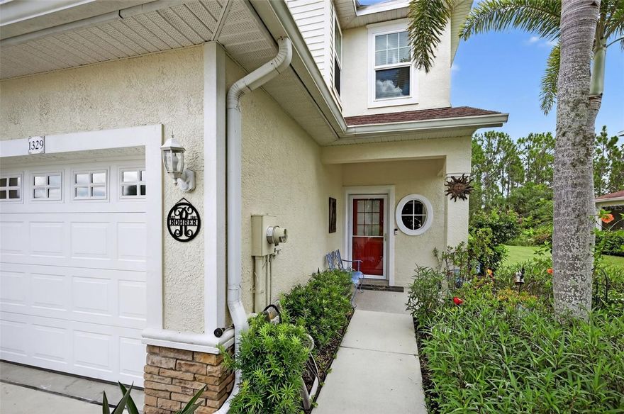 If you have been looking for that home located in a beautiful community, has been exceptionaly cared for and practically maintenance free, this one is for you.  This END UNIT townhome has (3) bedrooms, (2.5)baths and is 1600 sq ft with IMPACT WINDOWS. NO flood insurance required.  From the moment you enter the home, you will appreciated how well it has been cared for.  This unit is one of the model homes for this development, Towns of Lakeside.  Love cooking in this kitchen with quality, rich cabinets, granite countertops,stainless steel appliances, an eat-at counter area that overlooks the great room.  The great room is spacious for all you living and entertainment needs. The covered lanai area with storage will give you a sense of serenity as you look onto a preserve that will not be built on. Upstairs provides you with a wonderful primary bedroom with en-suite, walk-in closet and tiled shower.  Enjoy the convenience of your laundry closet being upstairs for additional ease. The other two bedrooms are a nice size and will be enjoyed by whomever sleeps in them.  Here are some additional updates/improvements to the home:  ROOF (2022), AC (2022), Water Heater (2017), Refrig and Dishwasher (2023), IMPACT WINDOWS (2023), Lanai slider hurricane roll down (2024), epoxied garage floor, freshly painted interior, and updated burber carpeting with (10)yr wear warranty.  You are centrally located close to shopping, restaurants, golf courses, area beaches and sports complex.  SO, what are you waiting for?  Make this one a MUST SEE! Schedule that appointment to see for yourself.