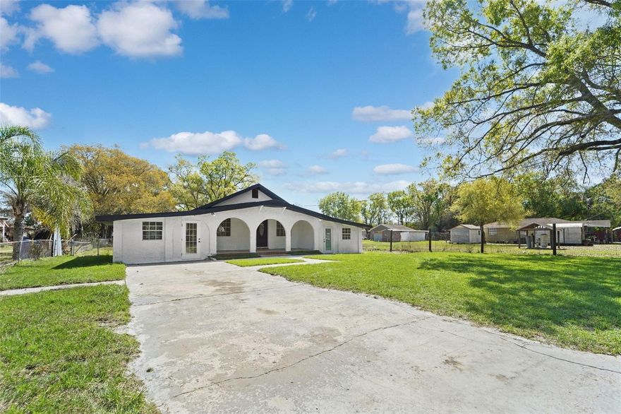 Welcome to this beautifully updated 5-bedroom, 2-bathroom single-family home on Over 1 acre of land with no HOA  in Plant City, offering the perfect combination of space, comfort, and modern upgrades. This move-in ready home features a spacious floor plan ideal for families, guests, or multi-generational living.
The home has been fully updated with modern finishes, including a New ROOF, HAVC , updated bathrooms, Quartz Counter Top, new flooring, and fresh interior & Exterior paint. The large living areas provide plenty of room for entertaining, while the generous bedrooms offer comfort and flexibility.
Located in a quiet area with NO HOA restrictions, this property gives you the freedom to enjoy your home without additional fees. Conveniently located near shopping, dining, schools, and major highways for easy commuting.
A rare opportunity to own a fully updated 5-bedroom home under $350K in Plant City. Schedule your showing today!