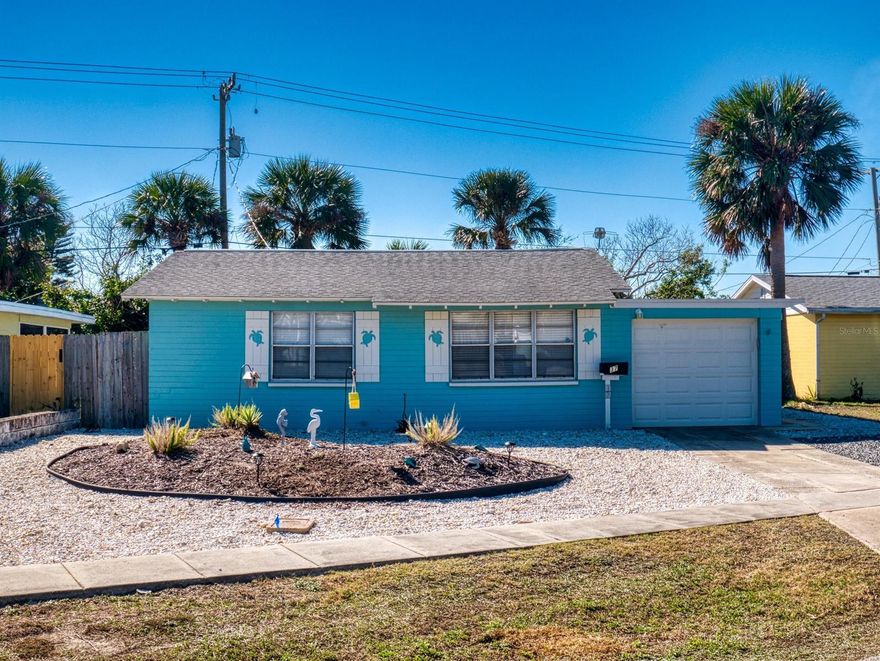 Super Cute Furnished Beachside Bungalow just a quick walk to the ocean In Ormond Beach. This adorable home has a beautiful upgraded kitchen and bamboo look laminate flooring in the main areas with carpet in each bedroom. The home features lovely furnishings with a Beach Theme. There is a 1 car garage, a glass enclosed porch and a second screened in porch that leads out to the private fenced in backyard. There is also a utility room with washer/dryer and a very large closet off of the back of the home for storing all your beach items. You will love the location since it is also close to shopping and Tom Renick Park. You just need to bring your toothbrush. This home would make for a great investment property or a second home. Schedule your showing today! ;Water: City