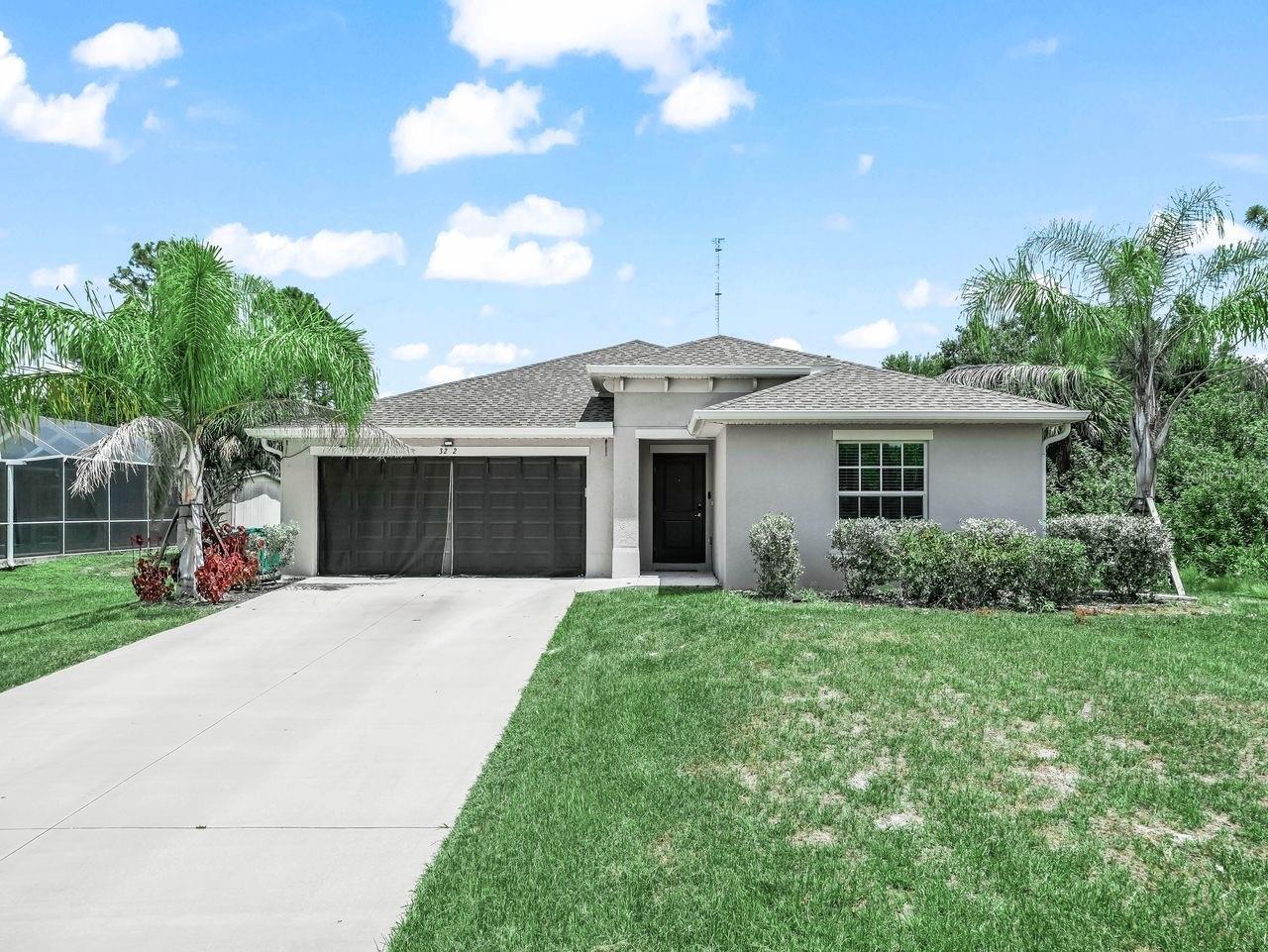 This spacious 4 bedroom, 2 bath home offers comfort, style, and plenty of room to entertain. Step inside to stunning tile floors that flow throughout the large, open concept kitchen, dining, and living area perfect for gatherings with family and friends. The expansive master suite is a true retreat, featuring a massive walk-in closet, double vanity, and a luxurious walk-in shower.
Enjoy the Florida lifestyle in your above ground pool or relax on the screened in porch overlooking the backyard. The 2 car garage provides ample storage and convenience. Located in a quiet neighborhood, this home combines modern comfort with functional design a must see in Port Charlotte!