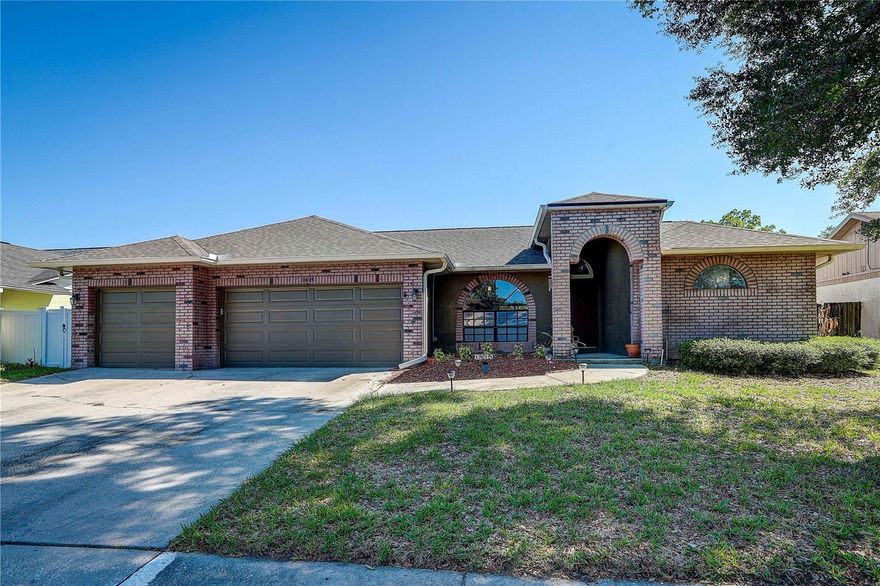 HONEY, STOP THE CAR!***WELCOME HOME!  This stunning 4-bedroom, 3-bath home with a 3-car garage is located in the highly desirable Bloomingdale community, directly across from the Bloomingdale Golfers Club and close to top-rated schools, shops, restaurants, day care, the YMCA, and more. Enjoy outdoor living with a screened lanai and a fully fenced yard, offering privacy for relaxation and recreation. Inside, you’ll find 2,218 sq. ft. of well-designed living space with a split floor plan for added privacy. The home features tile flooring throughout the central living and dining areas, luxury vinyl in the kitchen, primary bedroom, and second bathroom, and solid wood kitchen cabinets with granite countertops, and reverse osmosis water system. All bedrooms have new carpet, and the entire interior has been freshly painted. A new PVC fence adds even more value. The second bedroom includes its own private bath, creating an ideal suite for guests, in-laws, or teens who prefer their own space. The remaining two bedrooms share the third bath. Additional highlights include an indoor laundry room and a spacious 3-car garage for extra storage. This home is truly move-in ready with a home warranty for an additional peace of mind. ****Call or text for a private showing. ****