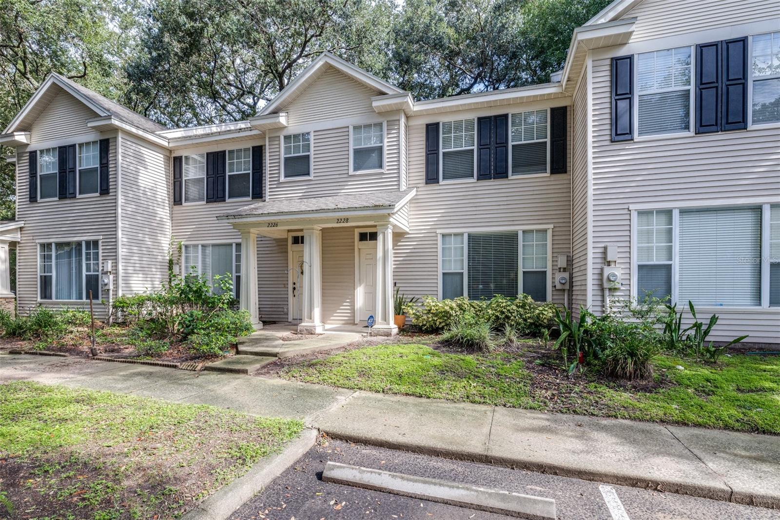 Welcome to this FULLY FURNISHED Charming 2 Bedroom 1.5 Bathroom Townhome - MOVE IN READY!!! This townhome is is perfectly situated in a quite friendly community and within walking distance to Publix & shopping. Whether you're a first-time homebuyer, investor, or looking for a turnkey second home, this one checks all the boxes. Upstairs you will find two generously sized bedrooms with cozy furnishings, spacious closets and full bath. Get's even better, the washer/dryer is located upstairs for connivence.
On the main level is an open concept with the kitchen/living room/dining room area that has sliders that open up to enjoy your morning coffee or unwind in the evening on your screened in patio - perfect for relaxing.
Just bring your suitcase-everything else is ready.
Schedule your private showing today-this gem won't last long!